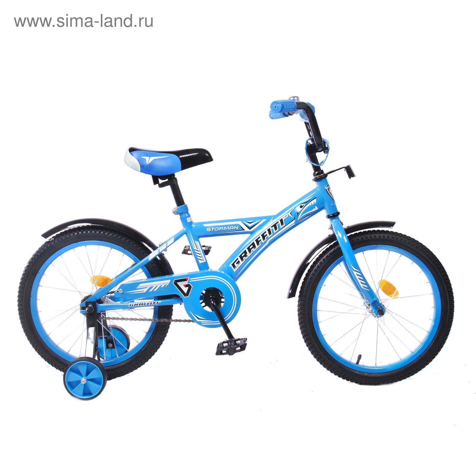 Велосипед 18" GRAFFITI Storman RUS, 2017, цвет синий