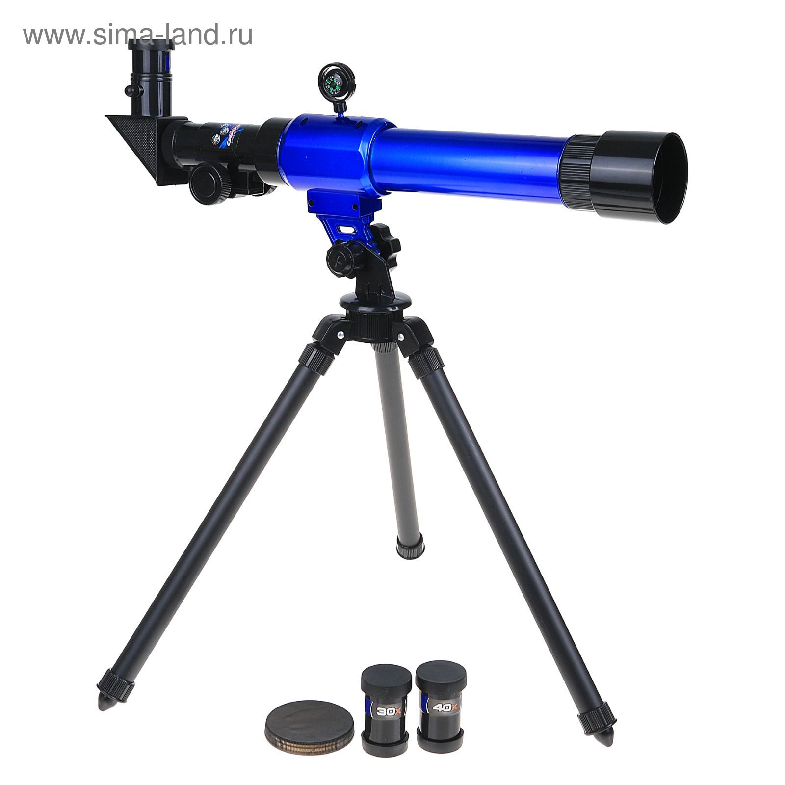 Телескоп настольный х20х30х40, синий