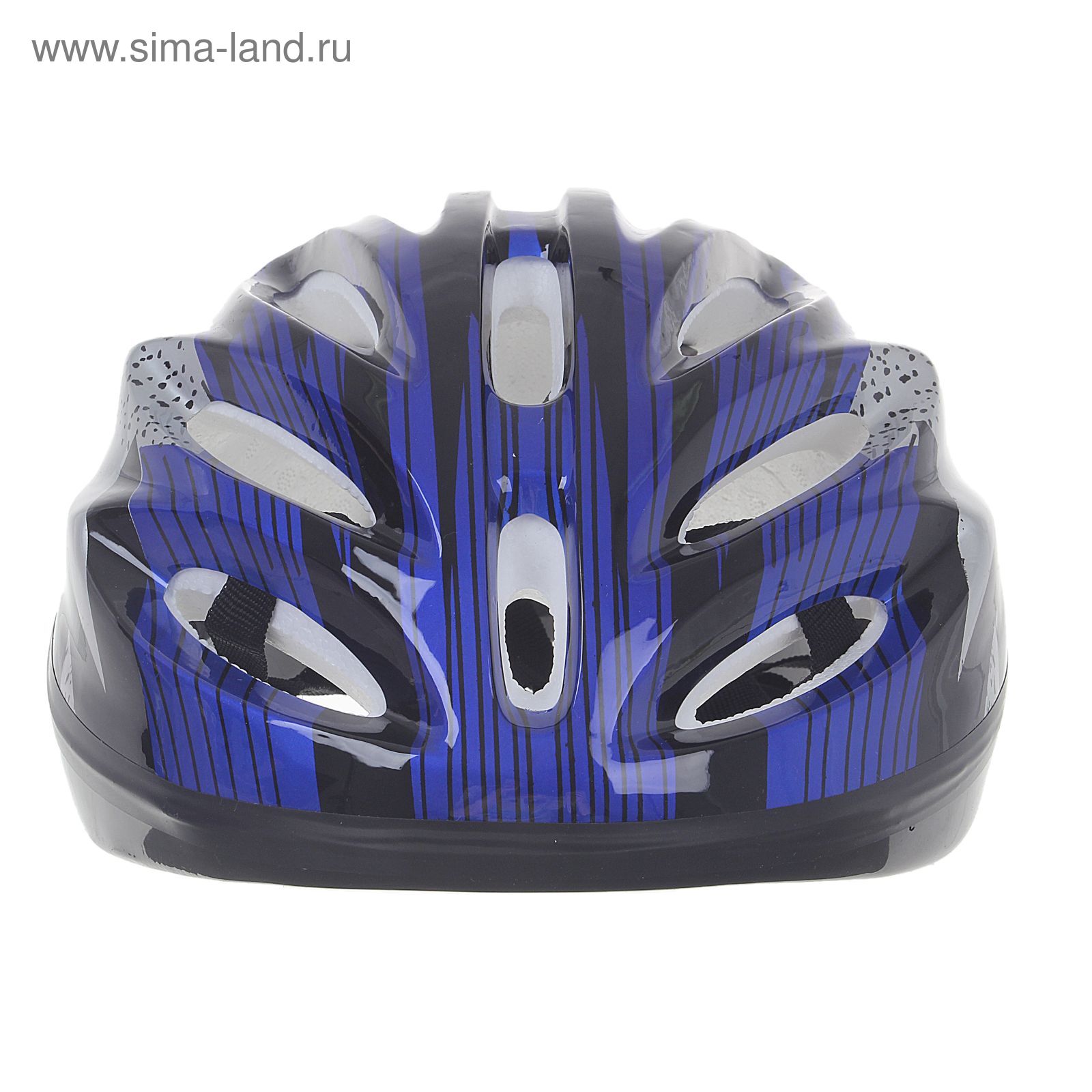 Шлем велосипедиста взрослый ОТ-11, размер L (56-58 см), цвет: синий
