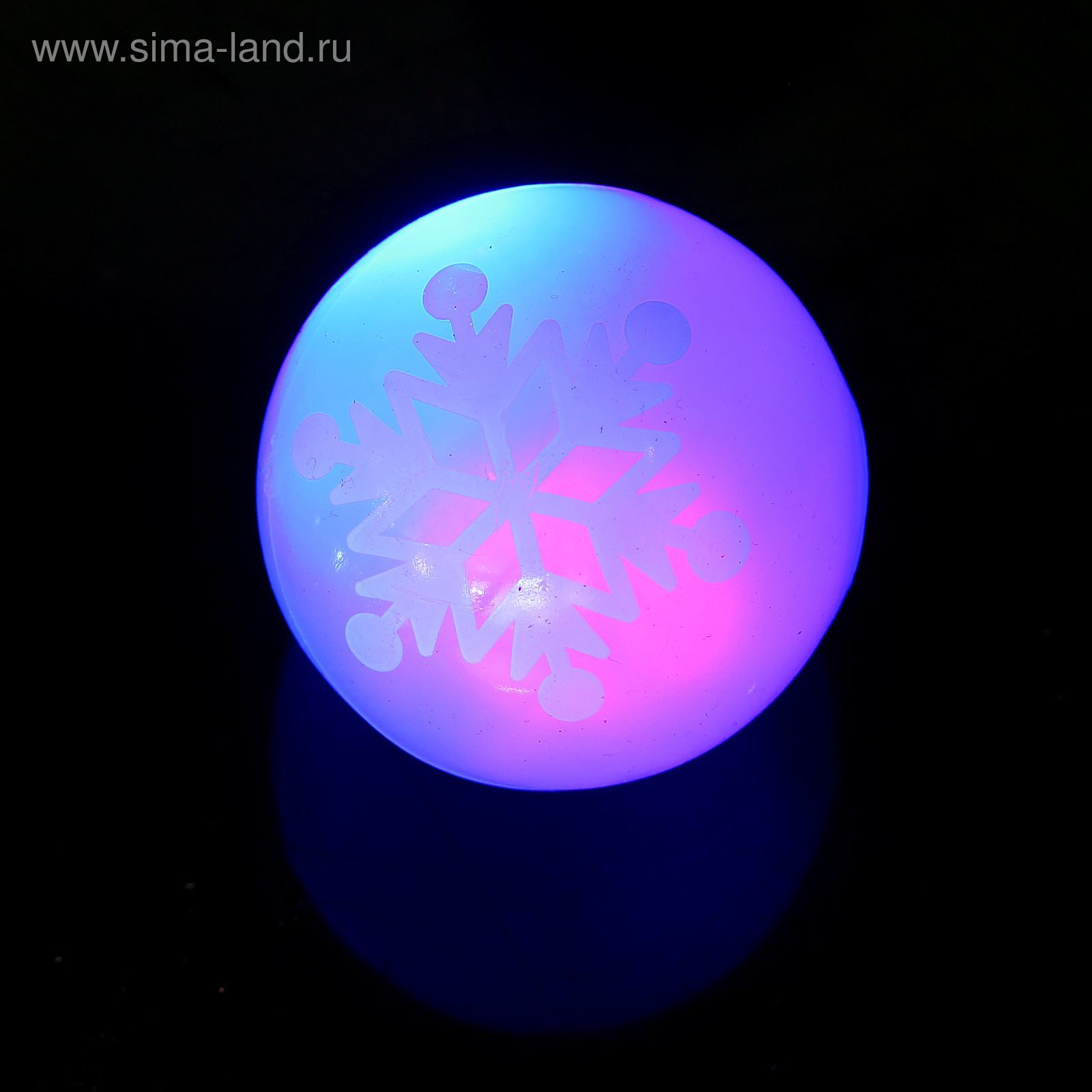 Мяч световой "Снежинки"