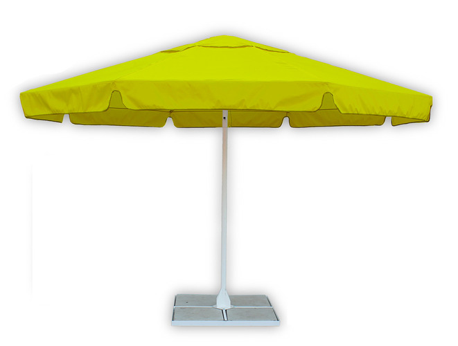 Зонт уличный с воланом Митек 4,0М круглый, стальной каркас, с подставкой