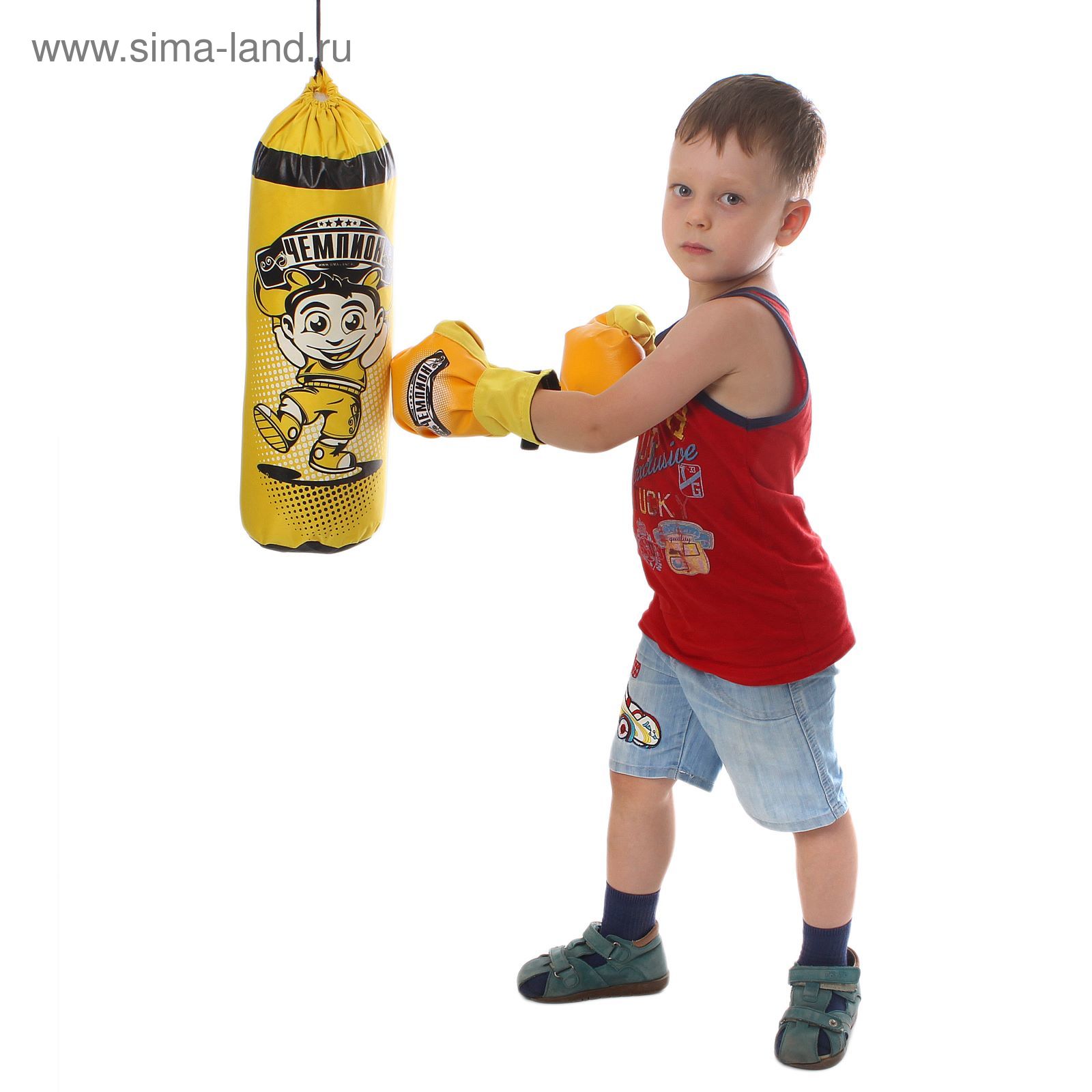 Детский боксёрский набор "Чемпион бокса": груша и перчатки