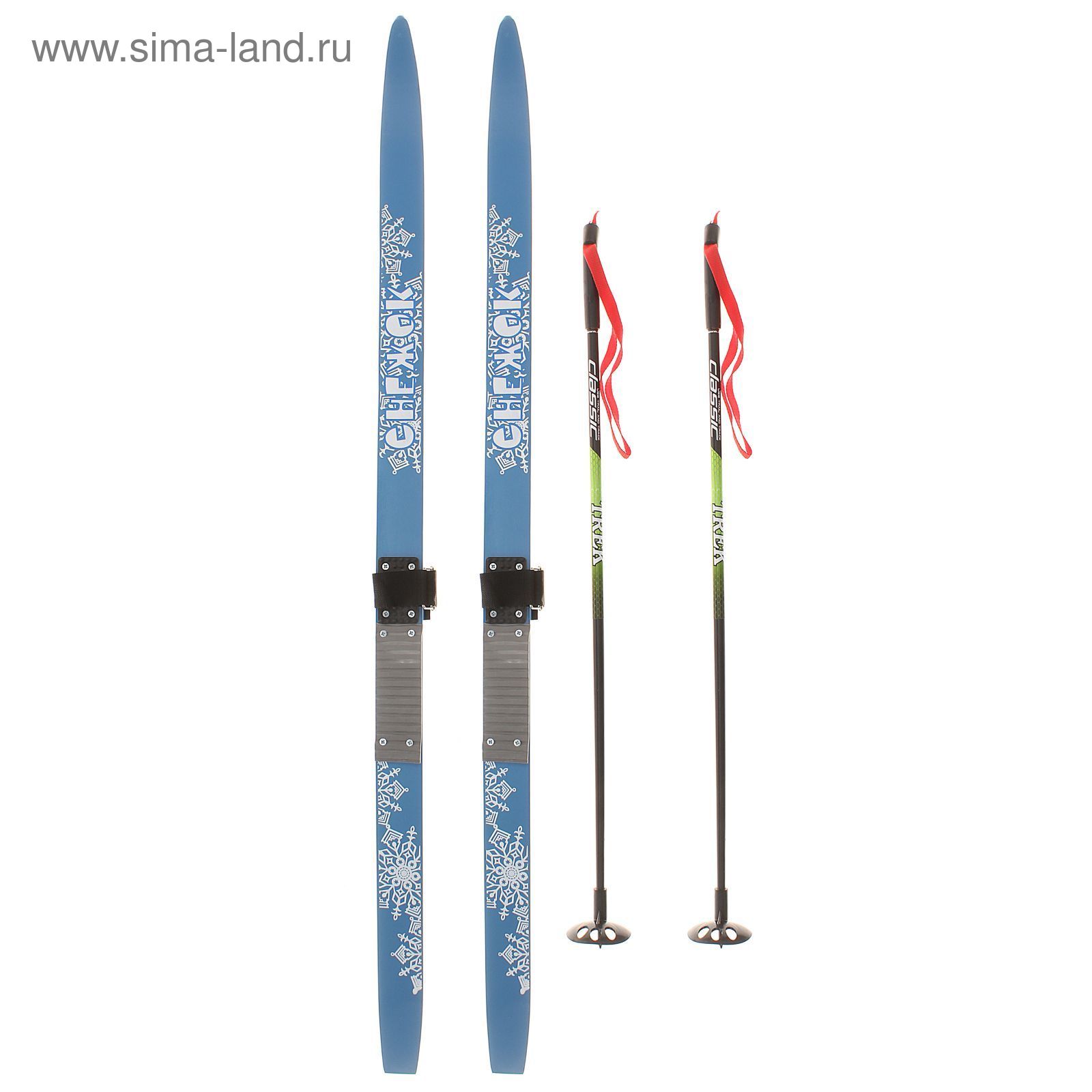 Комплект лыжный TREK Blazzer/ Маяк/ Валамаз (120/85 (+/-5 см), крепление: КМУ 001) МИКС