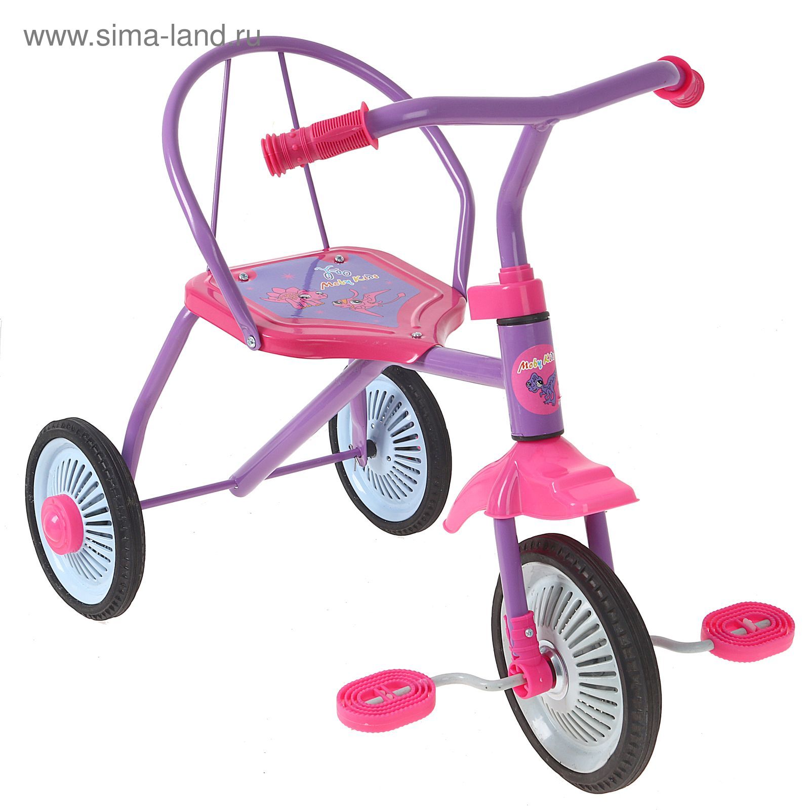 Велосипед трехколесный "Дино", цвета микс