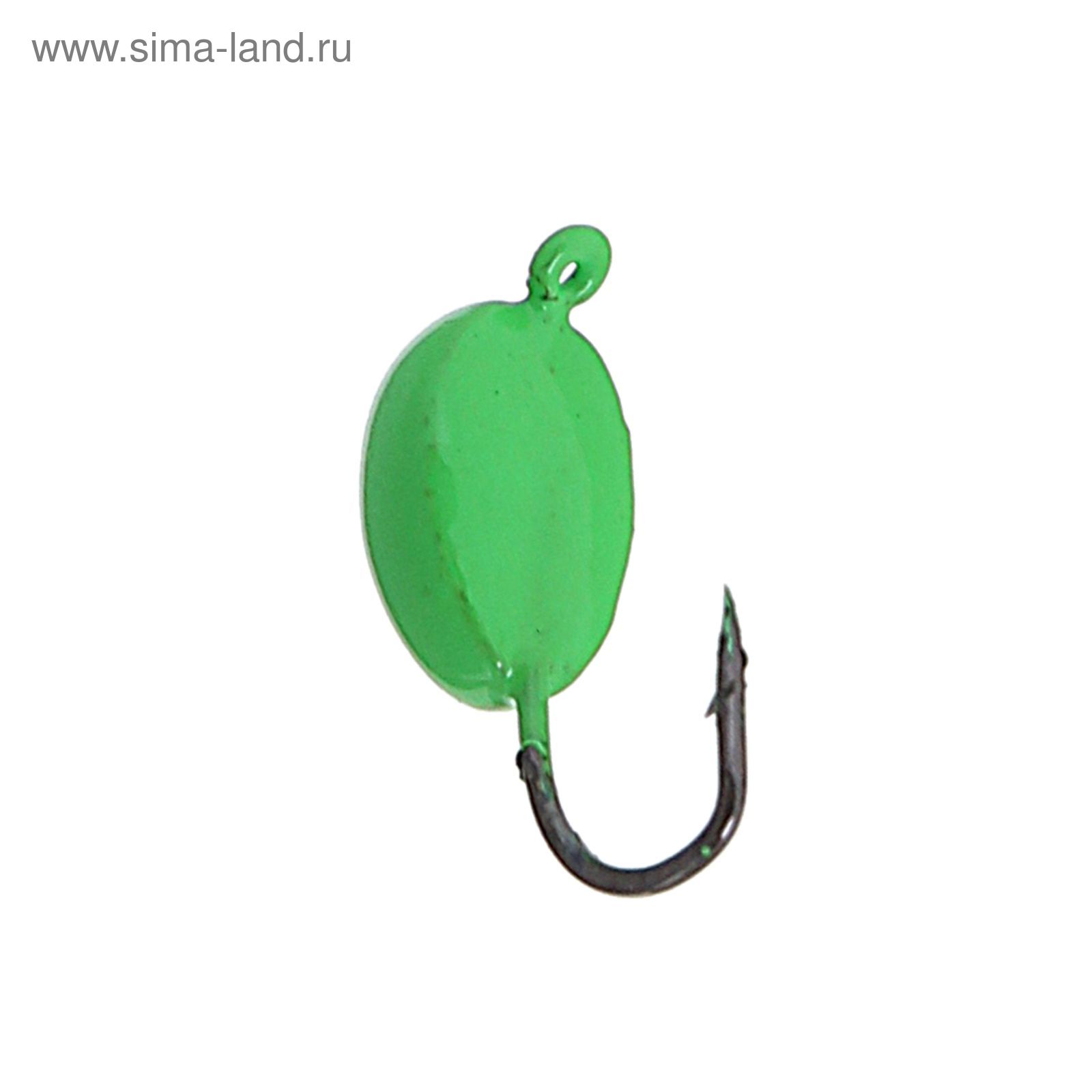 Мормышка вольфрам "Пирс" Клопик, вес 0.7 г, цвет флц.зелёный