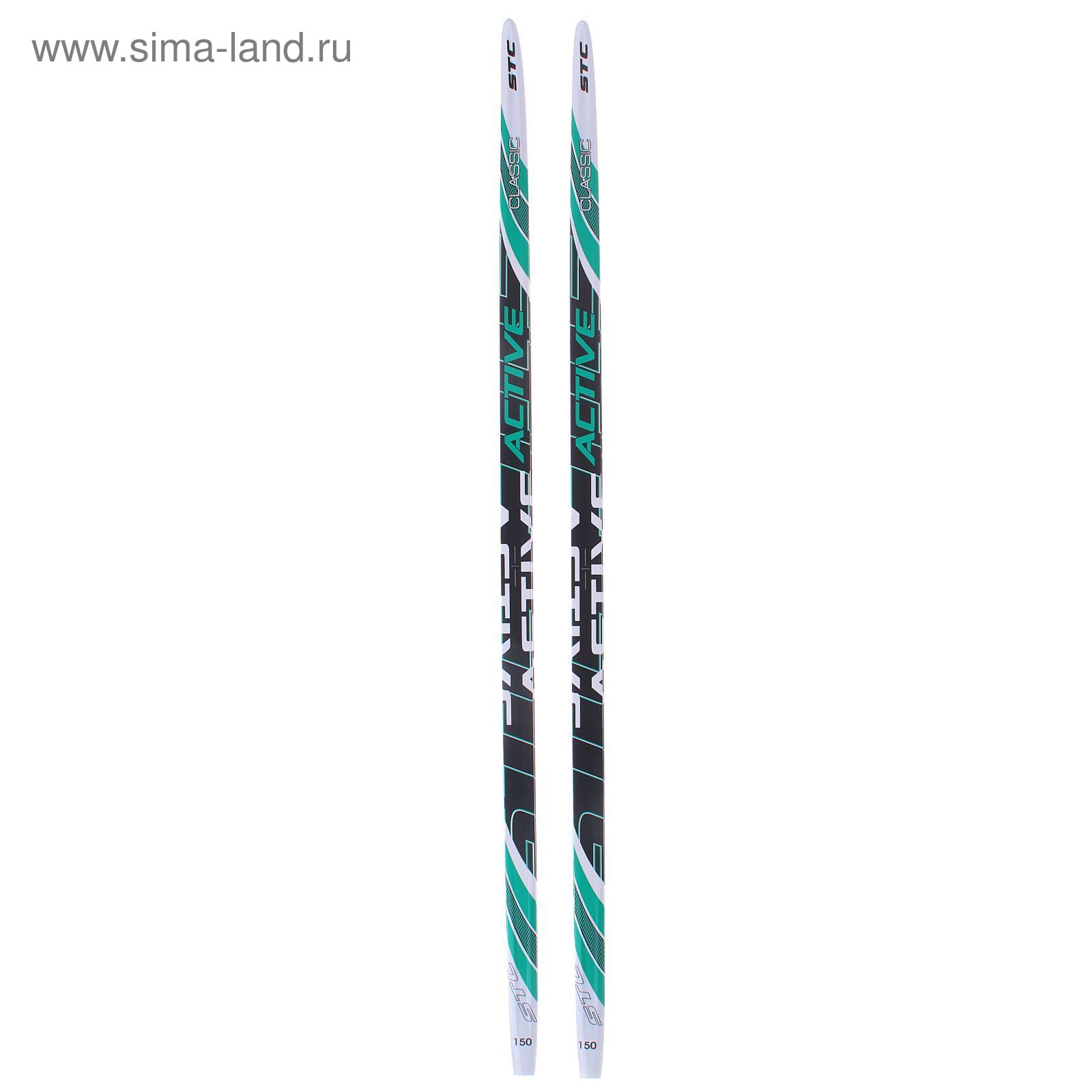 Лыжи пластиковые БРЕНД ЦСТ (150см), цвета МИКС