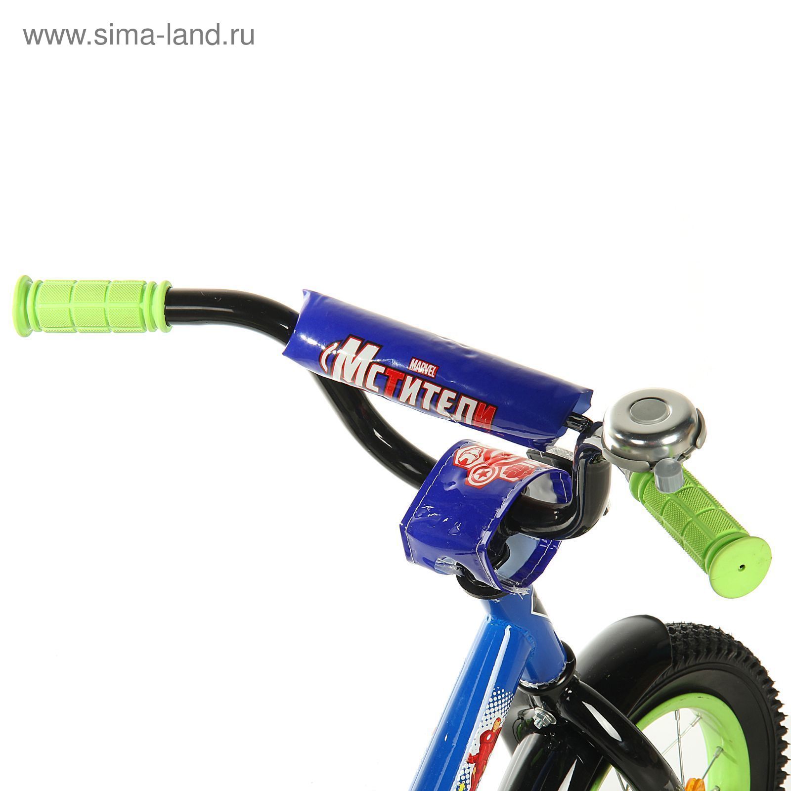 Велосипед двухколесный 12" GRAFFITI "МСТИТЕЛИ", цвет: синий