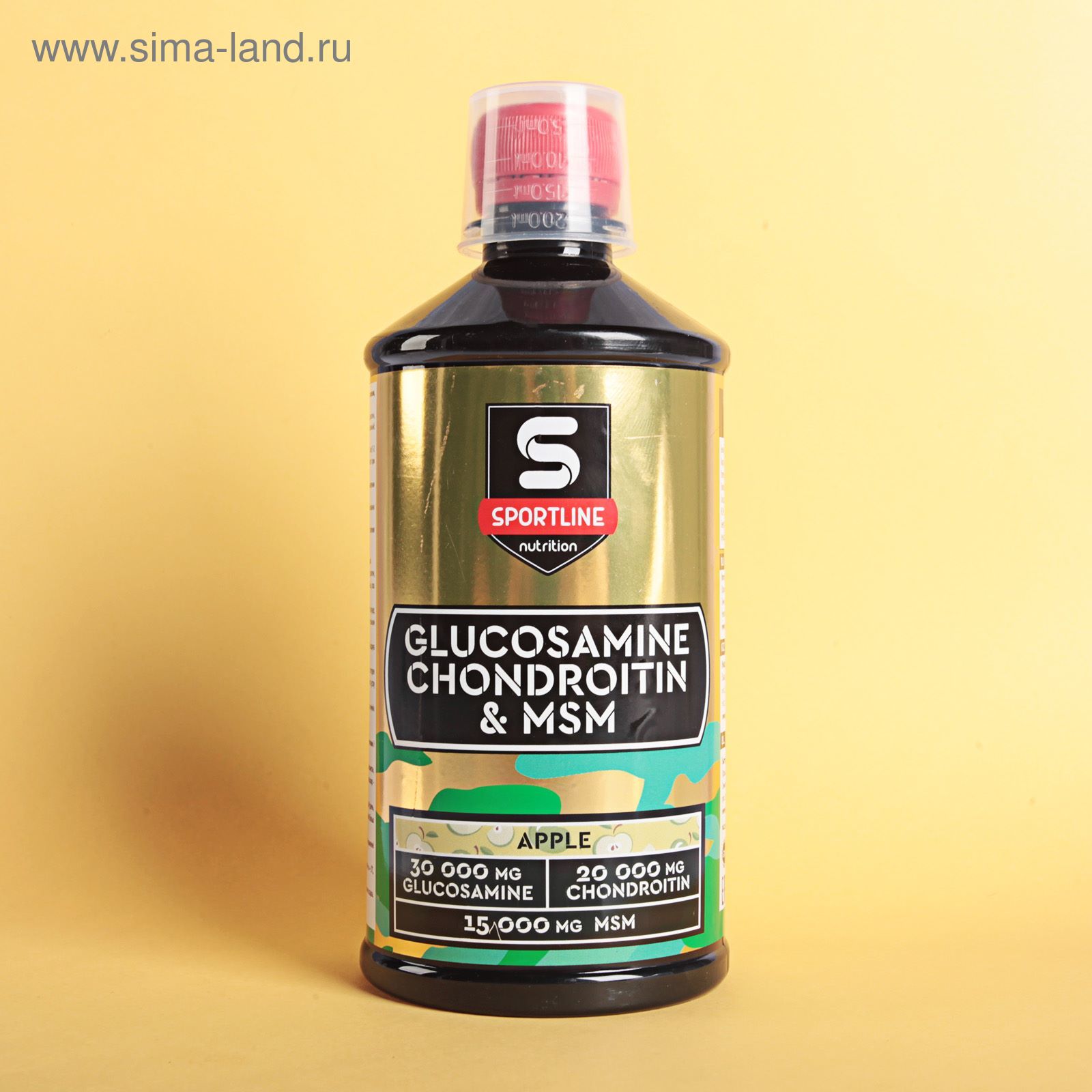SportLine Glucosamine & Chondroitin & MSM 500ml (Яблоко)