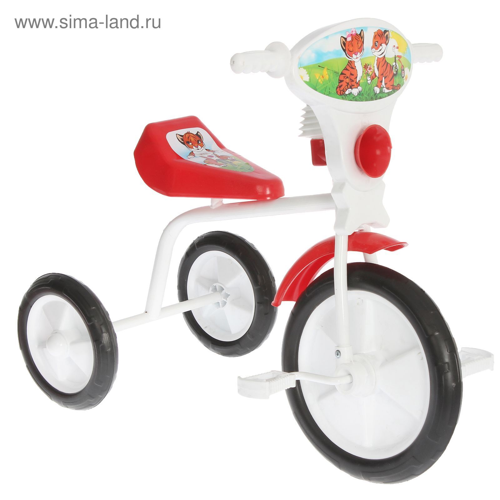 Велосипед трехколесный  "Малыш"  01П, цвет красный, фасовка: 1шт.
