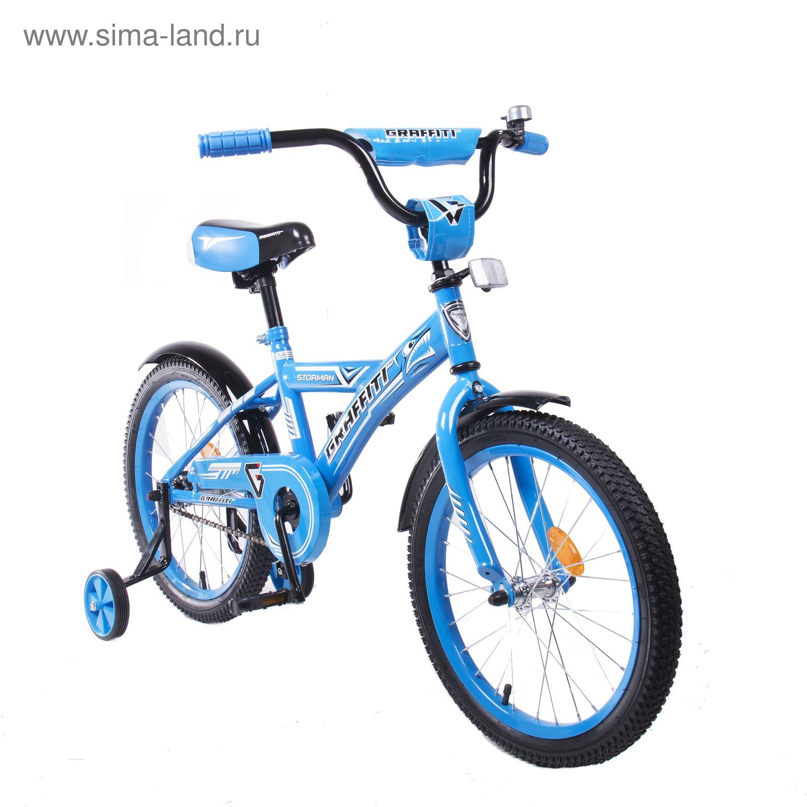Велосипед 18" GRAFFITI Storman RUS, 2017, цвет синий