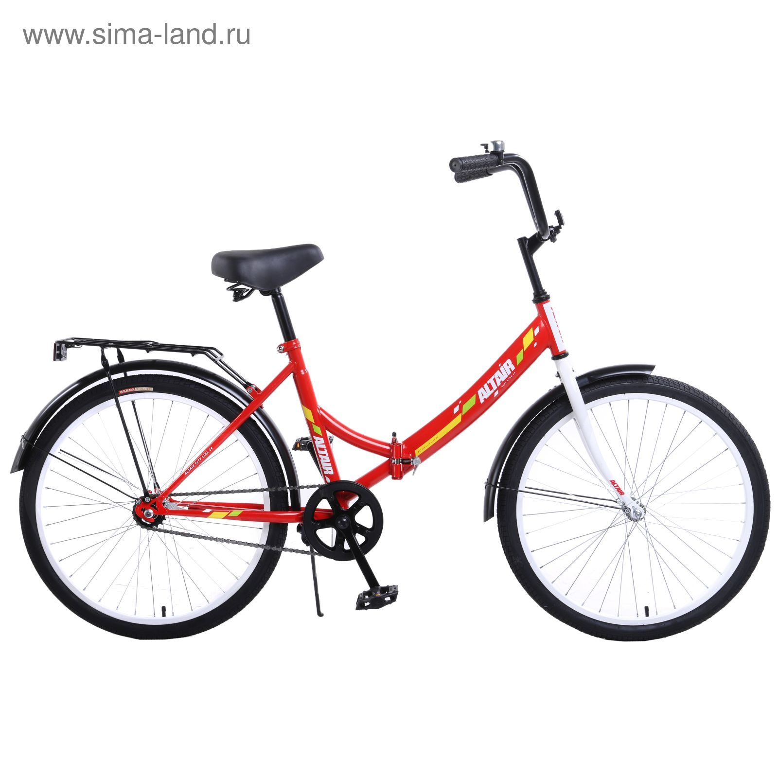 Велосипед 24" Altair City 24, 2017, цвет красный, размер 16"