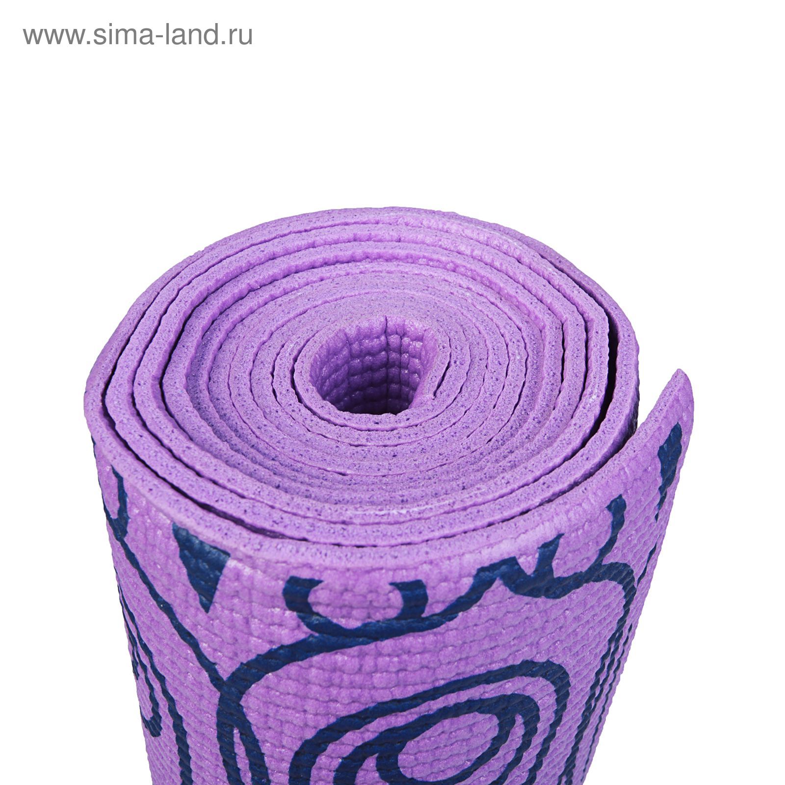 Коврик для йоги 173х61х0,2 см, цвета микс