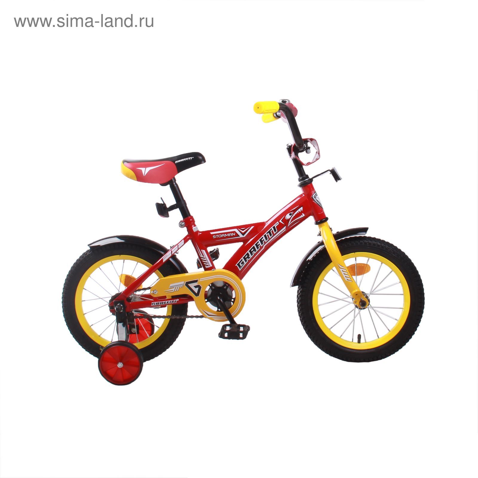Велосипед 14" GRAFFITI Storman RUS, 2017, цвет красный