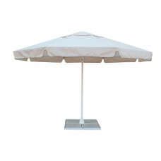 Зонт уличный с воланом Митек 3,5М круглый, стальной каркас, с подставкой