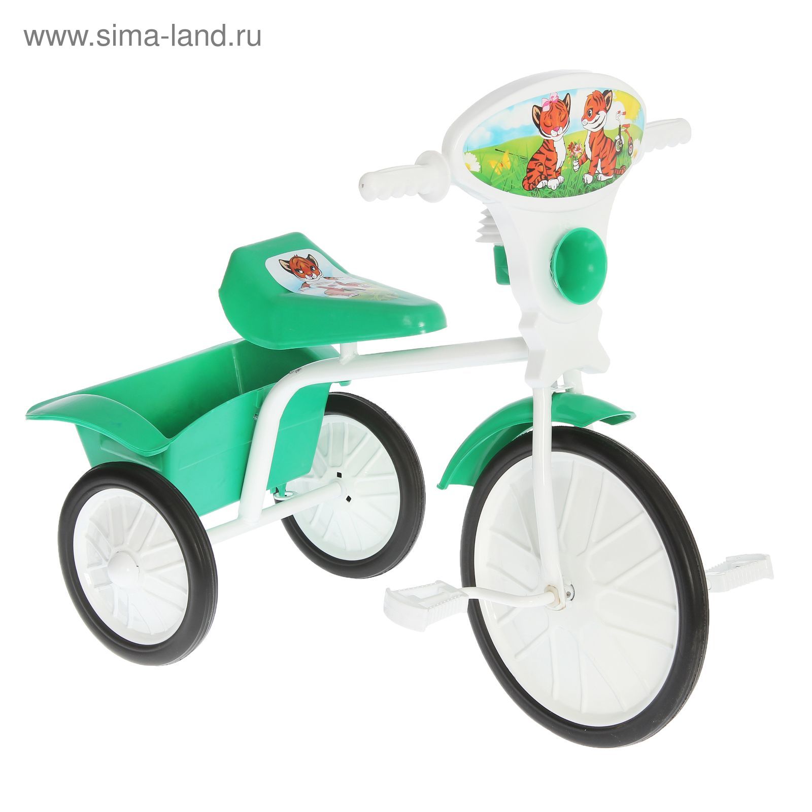 Велосипед трехколесный  "Малыш"  05, цвет зеленый, фасовка: 2шт.