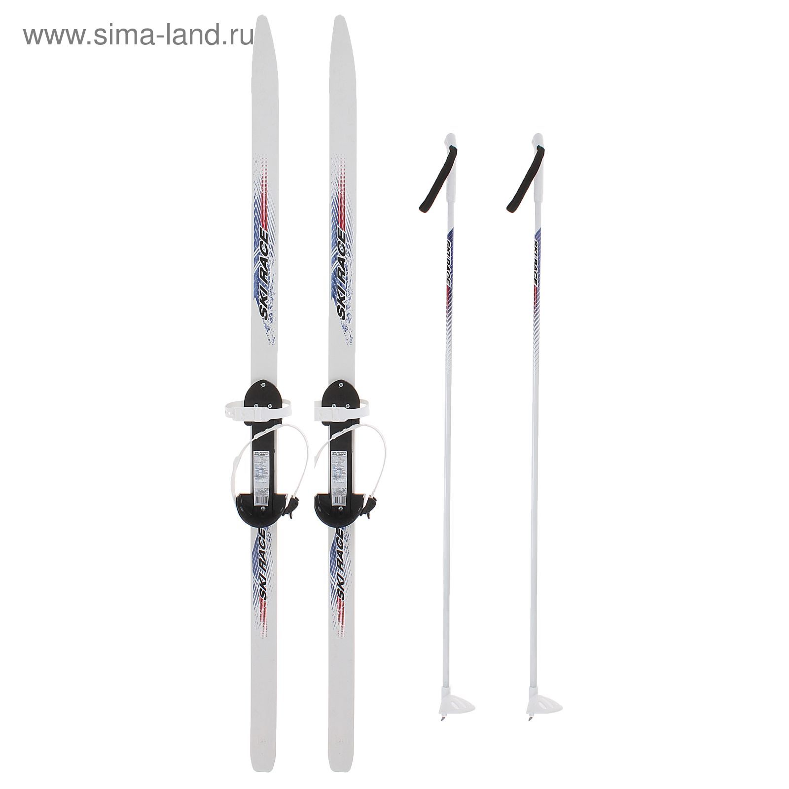 Лыжи подростковые "Ski Race" с палками (140/105 см)