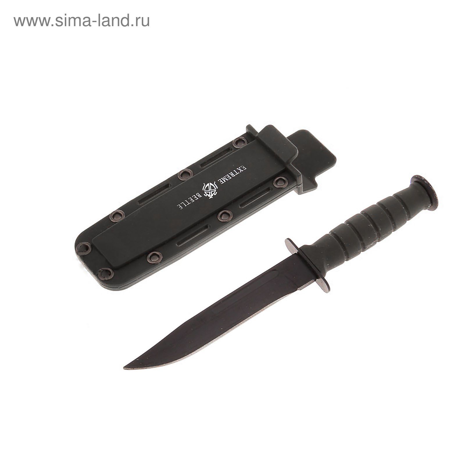 Нож перочинный с пластиковой ручкой, чехол на цепочке серый