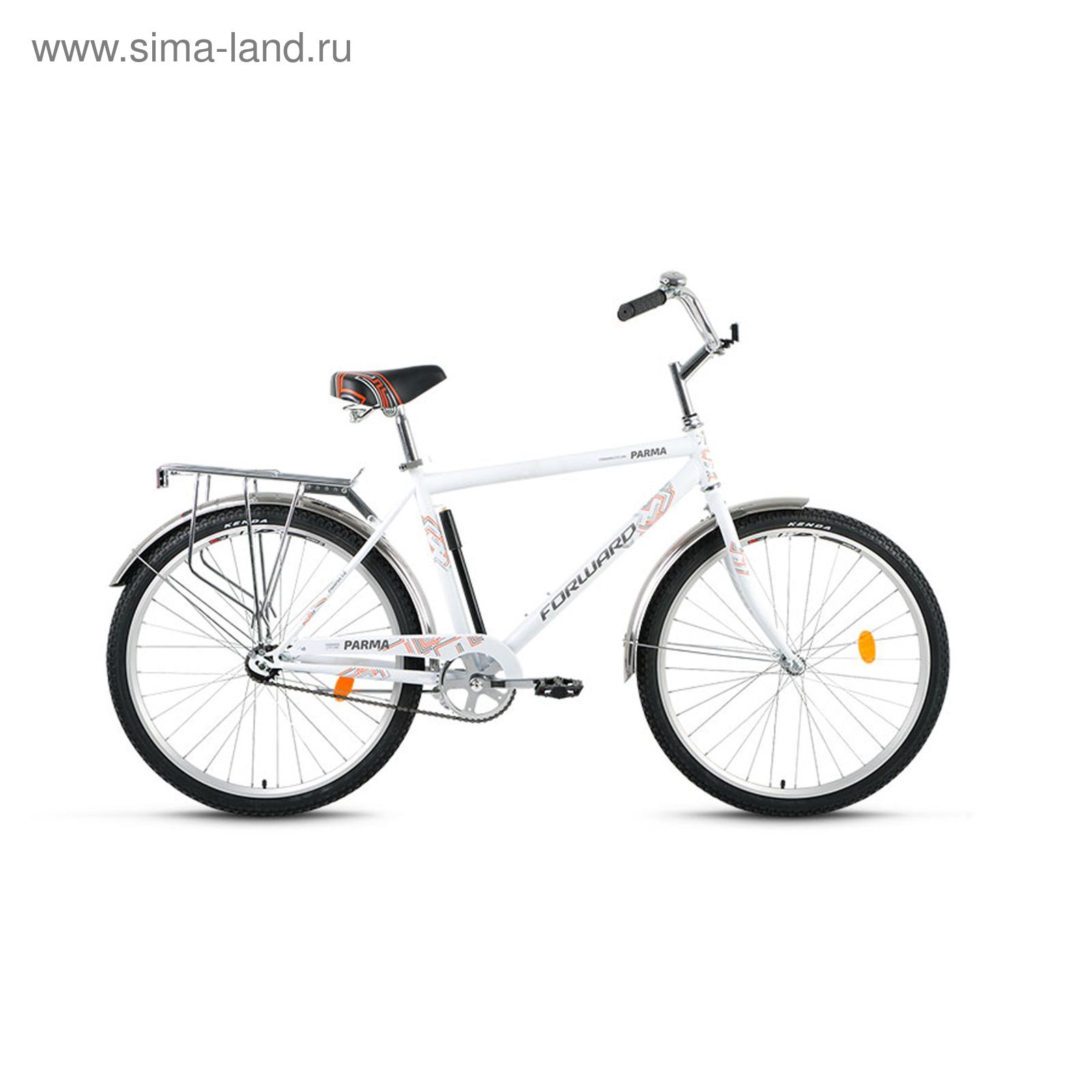 Велосипед 26" Forward Parma 1.0, 2017, цвет белый, размер 19"
