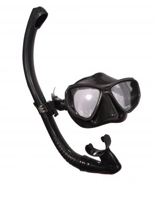 Набор маска,трубка WAVE MS-1383S60 силикон,черный