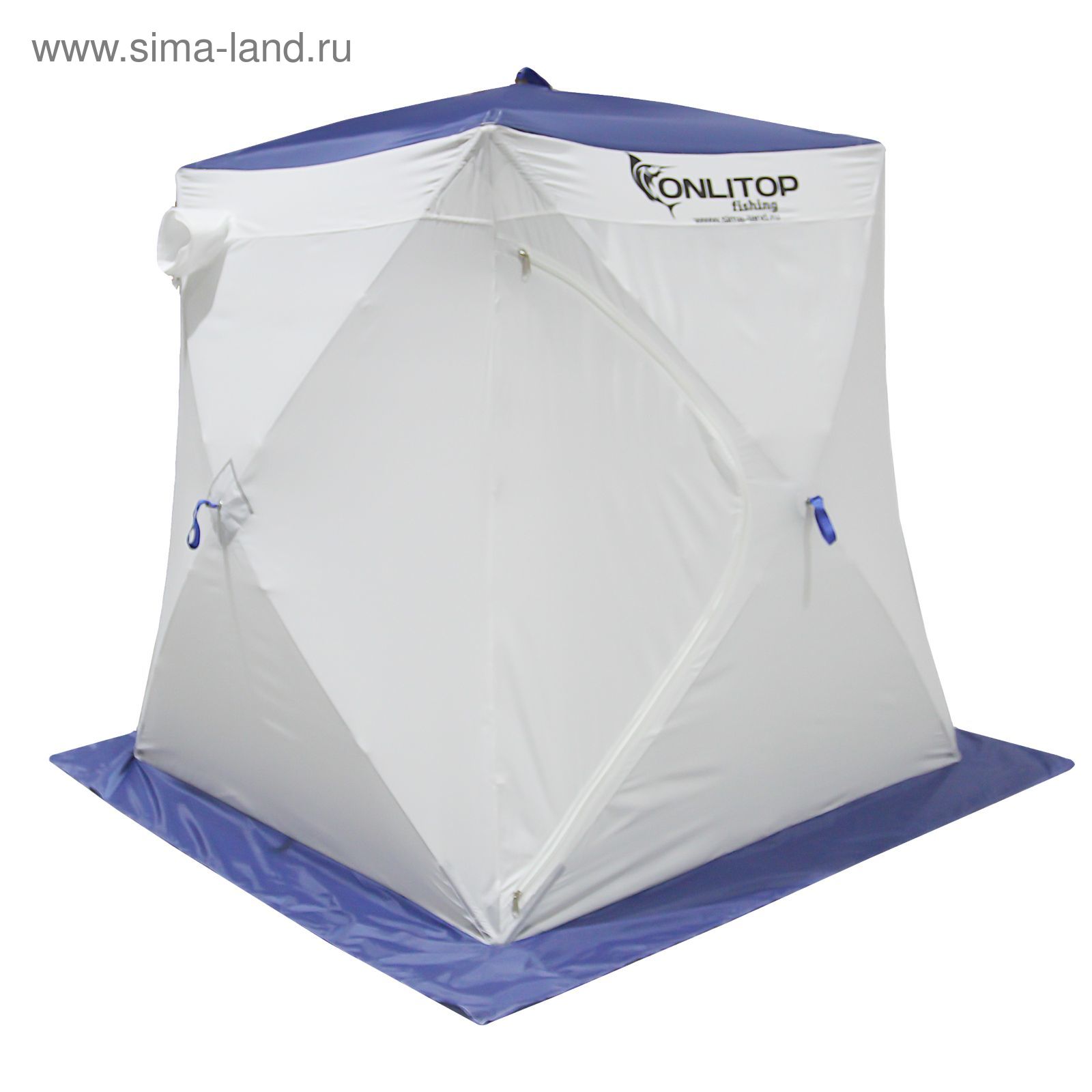 Палатка "Призма Стандарт" 150, 2-слойная, цвет бело-синий