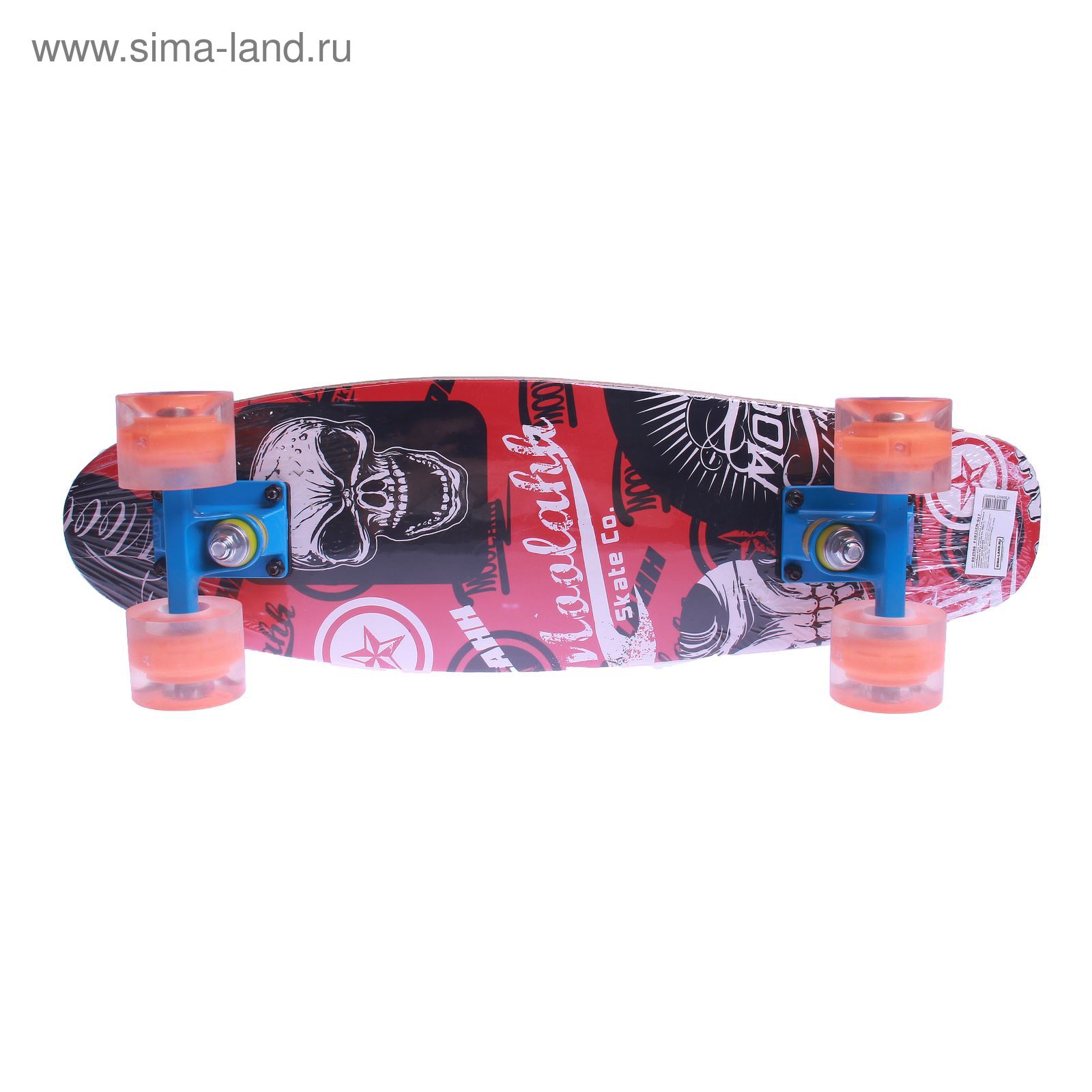 Скейтборд S711, PU d= 57*45 мм, алюминиевая рама, цвета микс