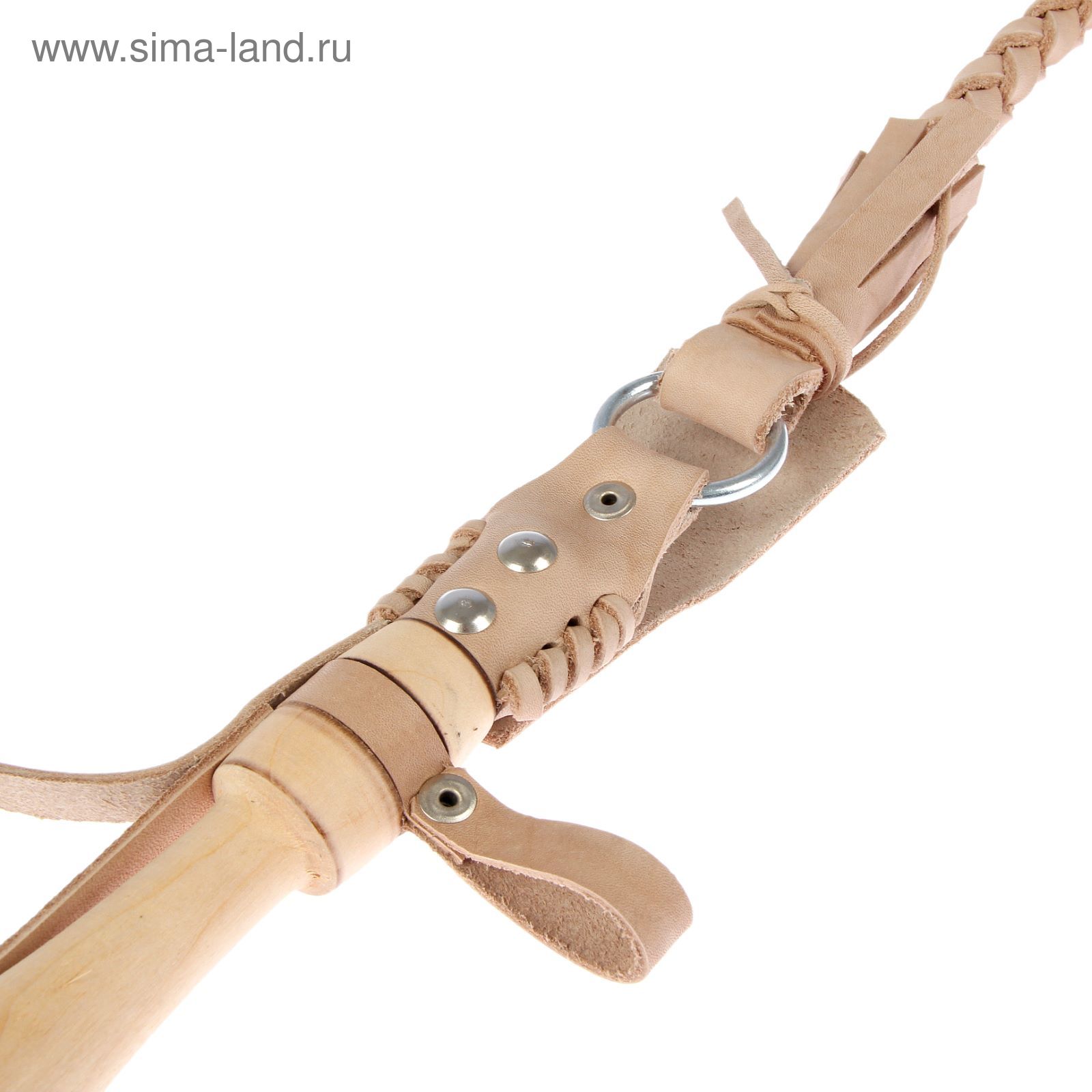 Нагайка Донская, деревянная ручка, бежевая