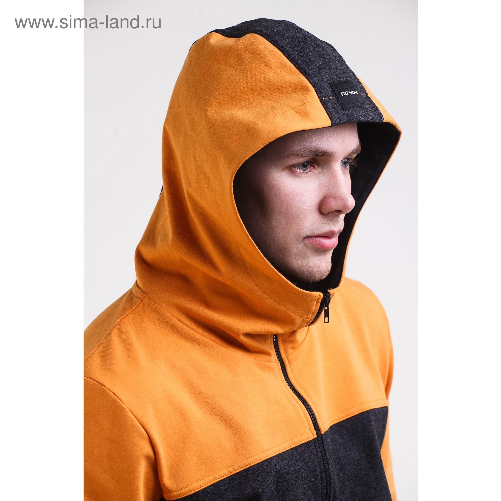 Комплект мужской (куртка+брюки), размер 48, цвет антрацит+горчичный (арт. М-759-05)
