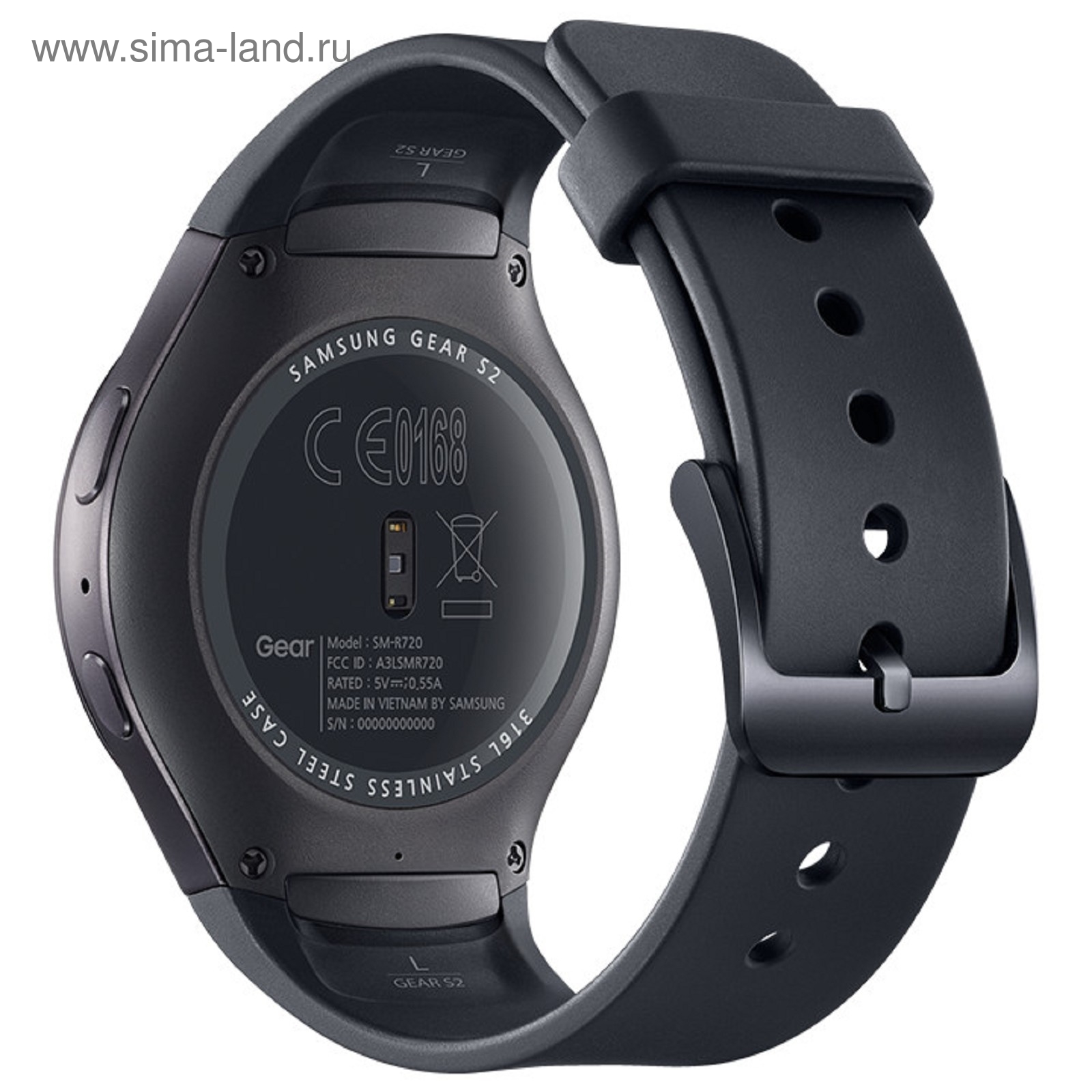 Смарт-часы Samsung Galaxy Gear S2 SM-R7200, тёмно-серый