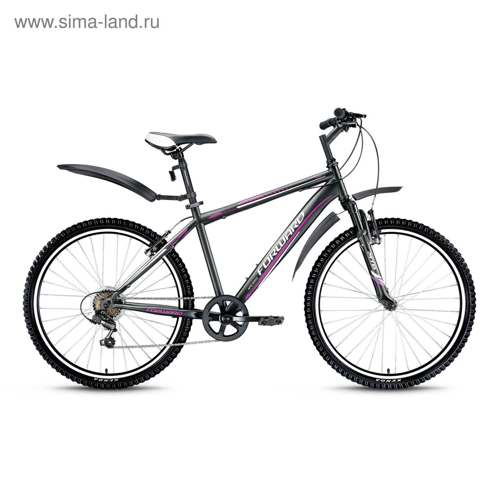 Велосипед 26" Forward Flash 2.0, 2016, цвет черный матовый, размер 13.5"