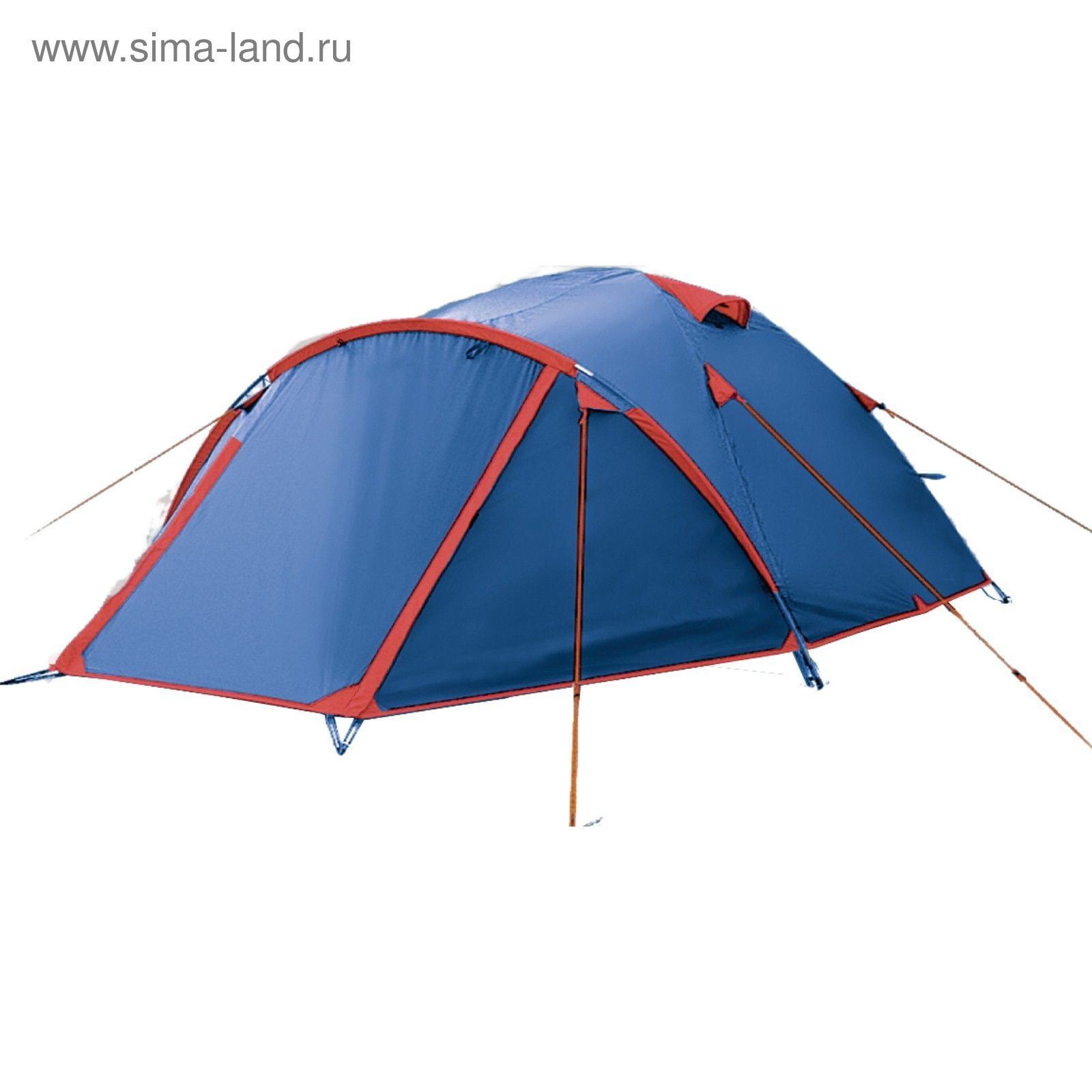 Палатка серия "Basic line" Vega, синяя, 4-х местная