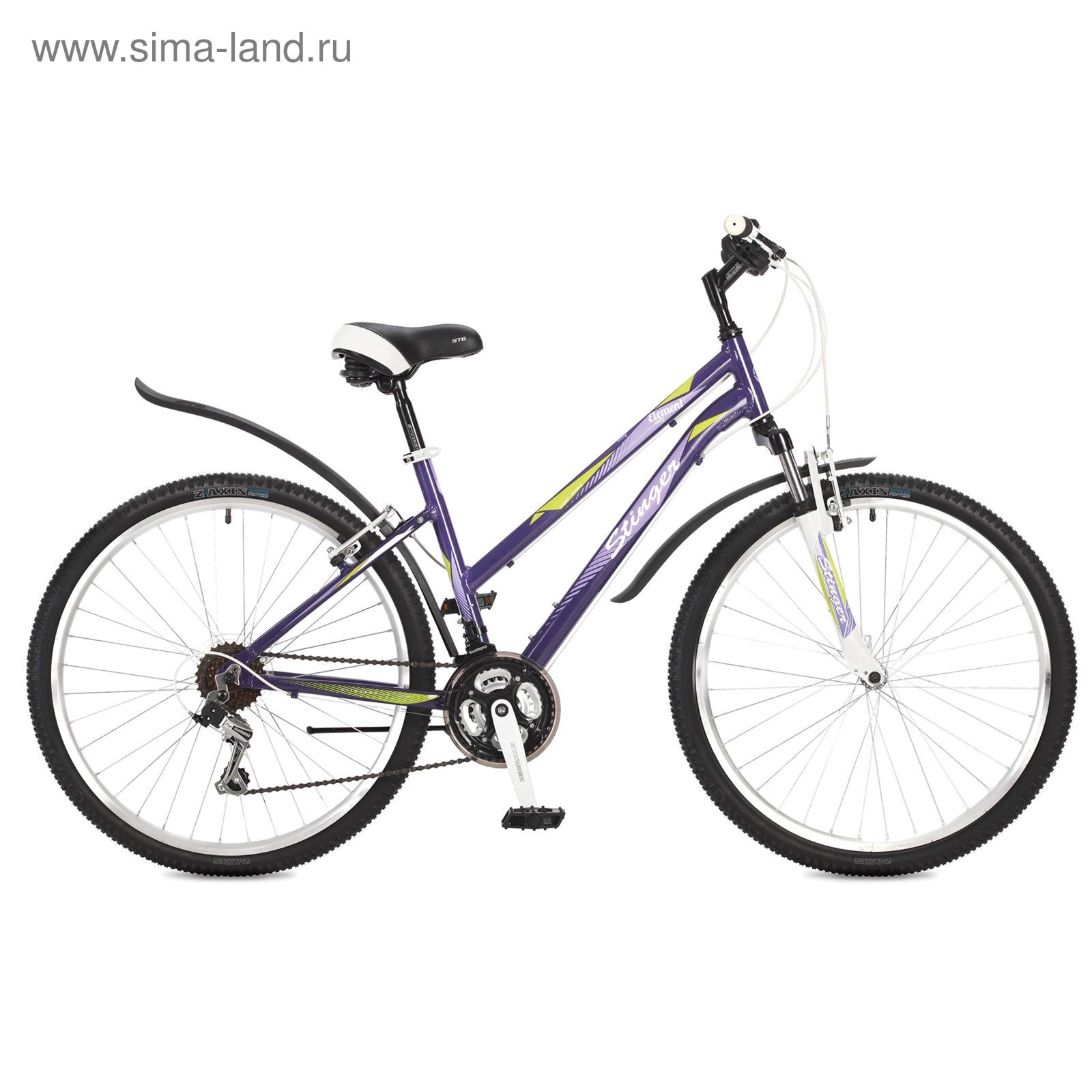 Велосипед 26" Stinger Element Lady, 2017, цвет фиолетовый, размер 17"