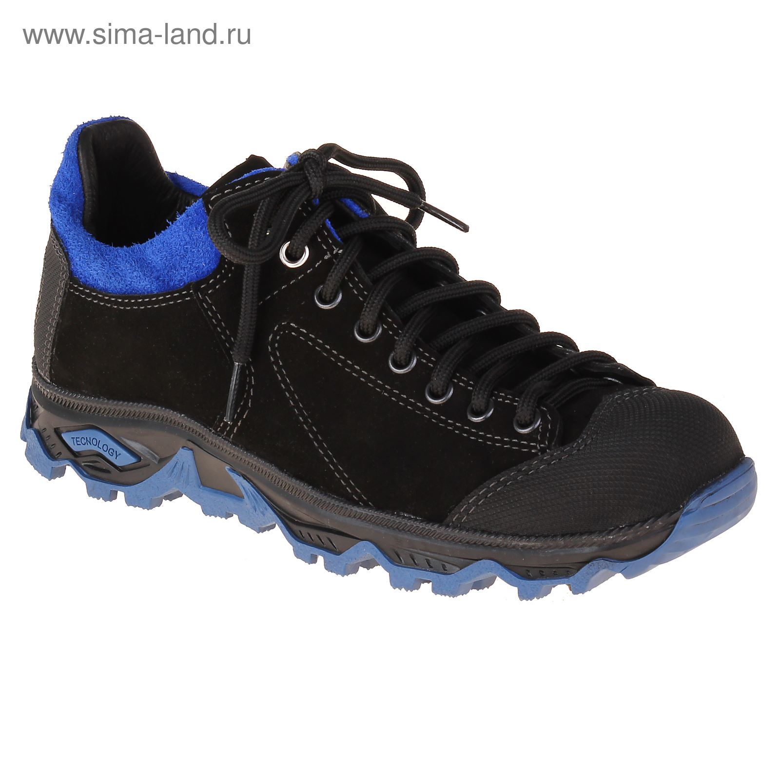 Ботинки TREK Стоун 132-46(08 текстиль (черный-синий) (р.37)