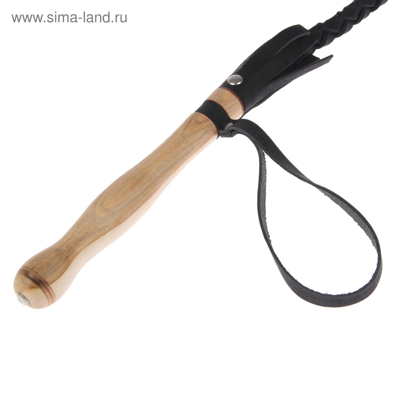 Нагайка Кубанская, деревянная ручка, черная