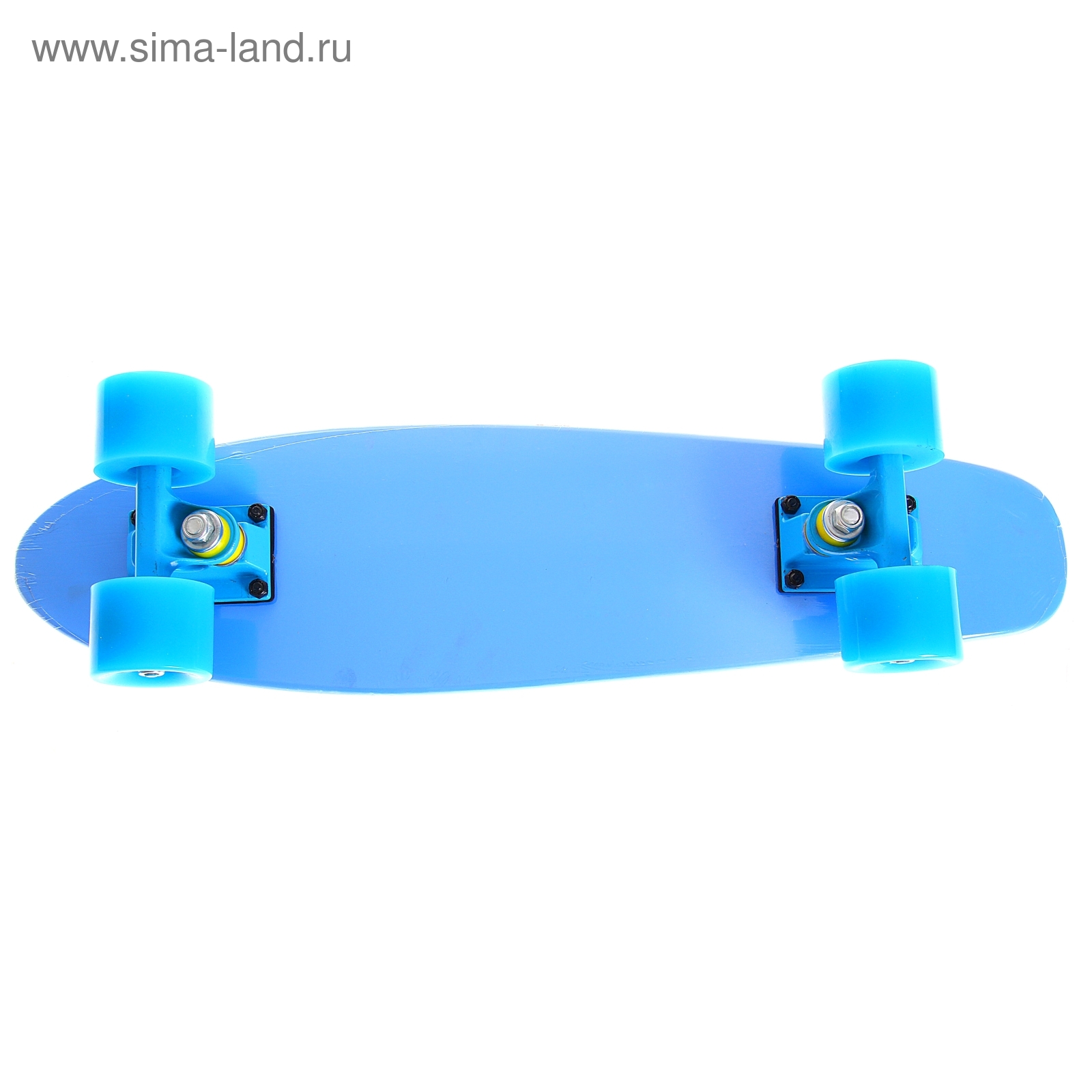 Скейтборд с разноцветными колёсами, PU d= 57*45 мм, алюминиевая рама, МИКС