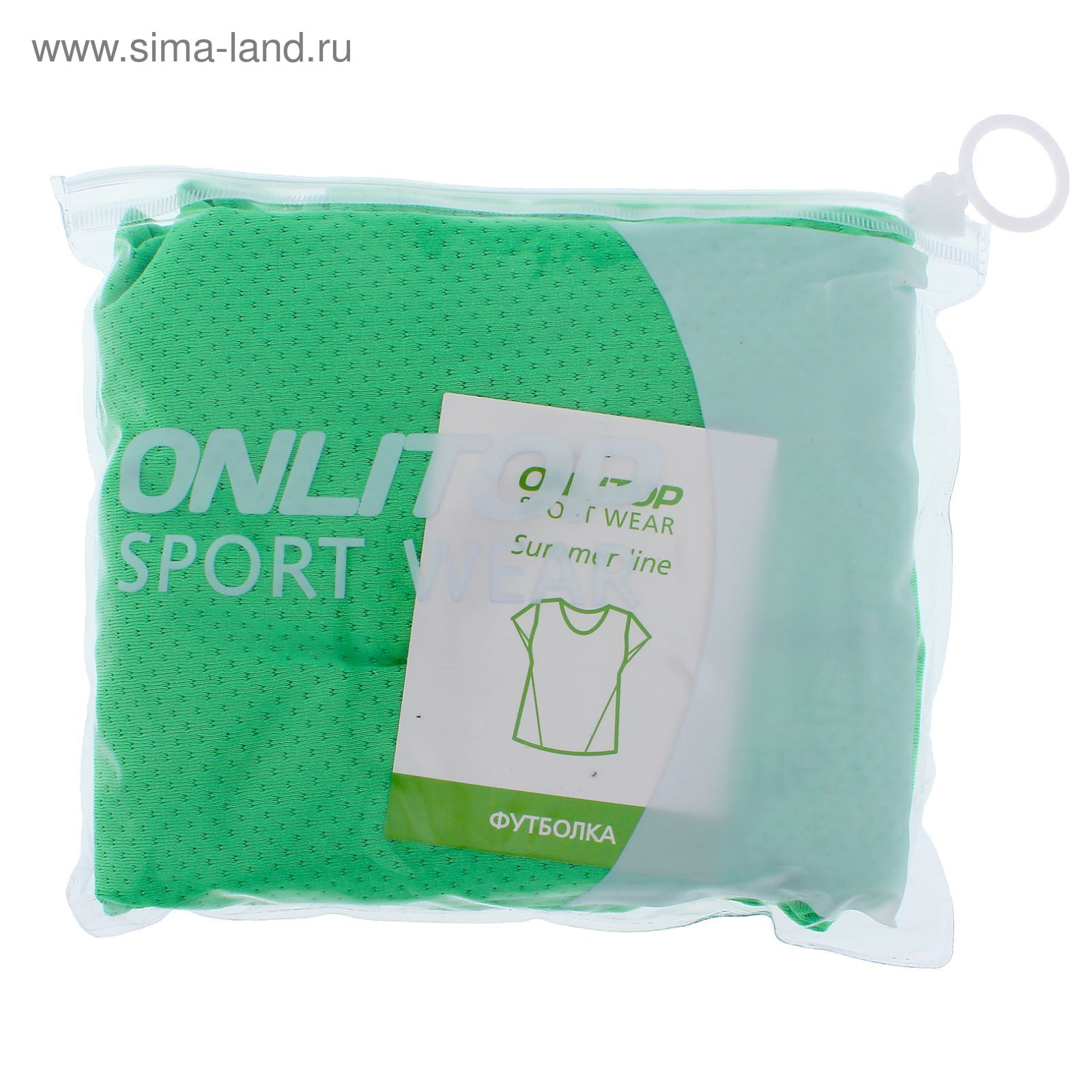 Спортивная футболка ONLITOP Summer green, размер S, 90% полиэстер, 10% спандекс