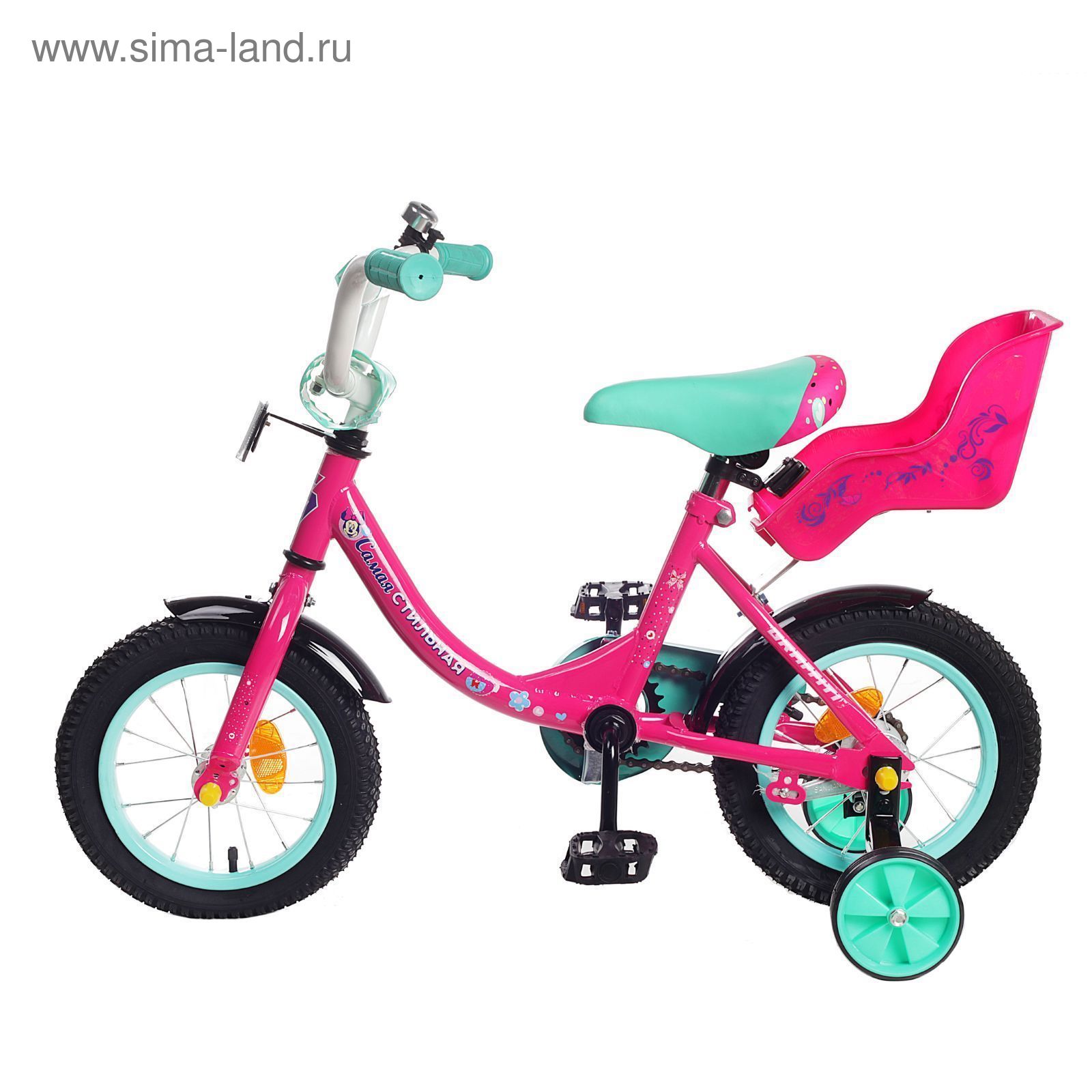 Велосипед двухколесный 12" GRAFFITI "Минни Маус", цвет: розовый