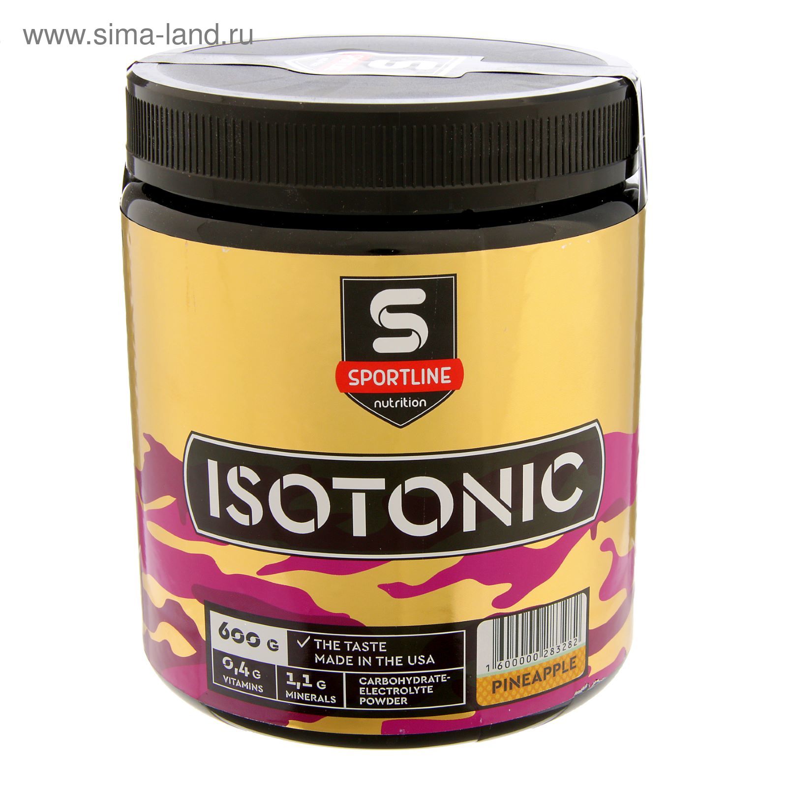 Изотоник SportLine IsoTonic 600гр (вкус ананас)