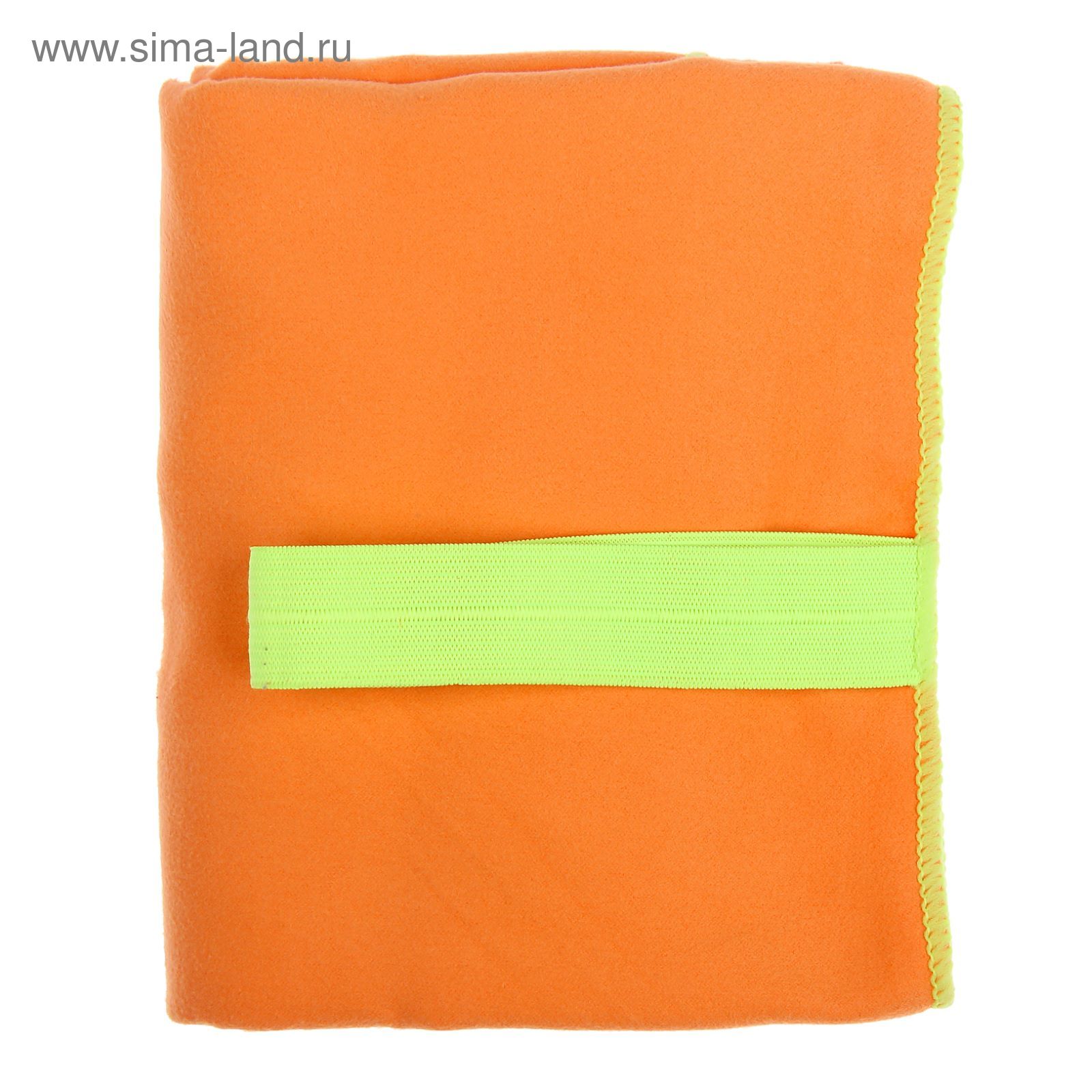 Спортивное полотенце ONLITOP, размер 40х55 см, оранжевый, 200 г/м2