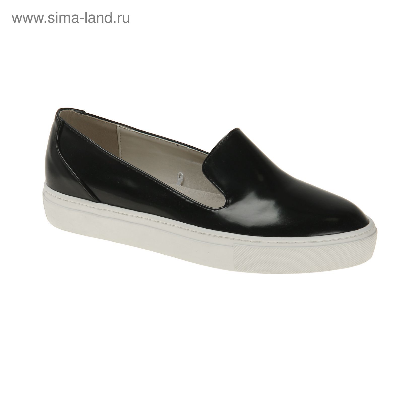 Туфли (слипоны) женские, цвет чёрный, размер 38 (арт. 1616033019)