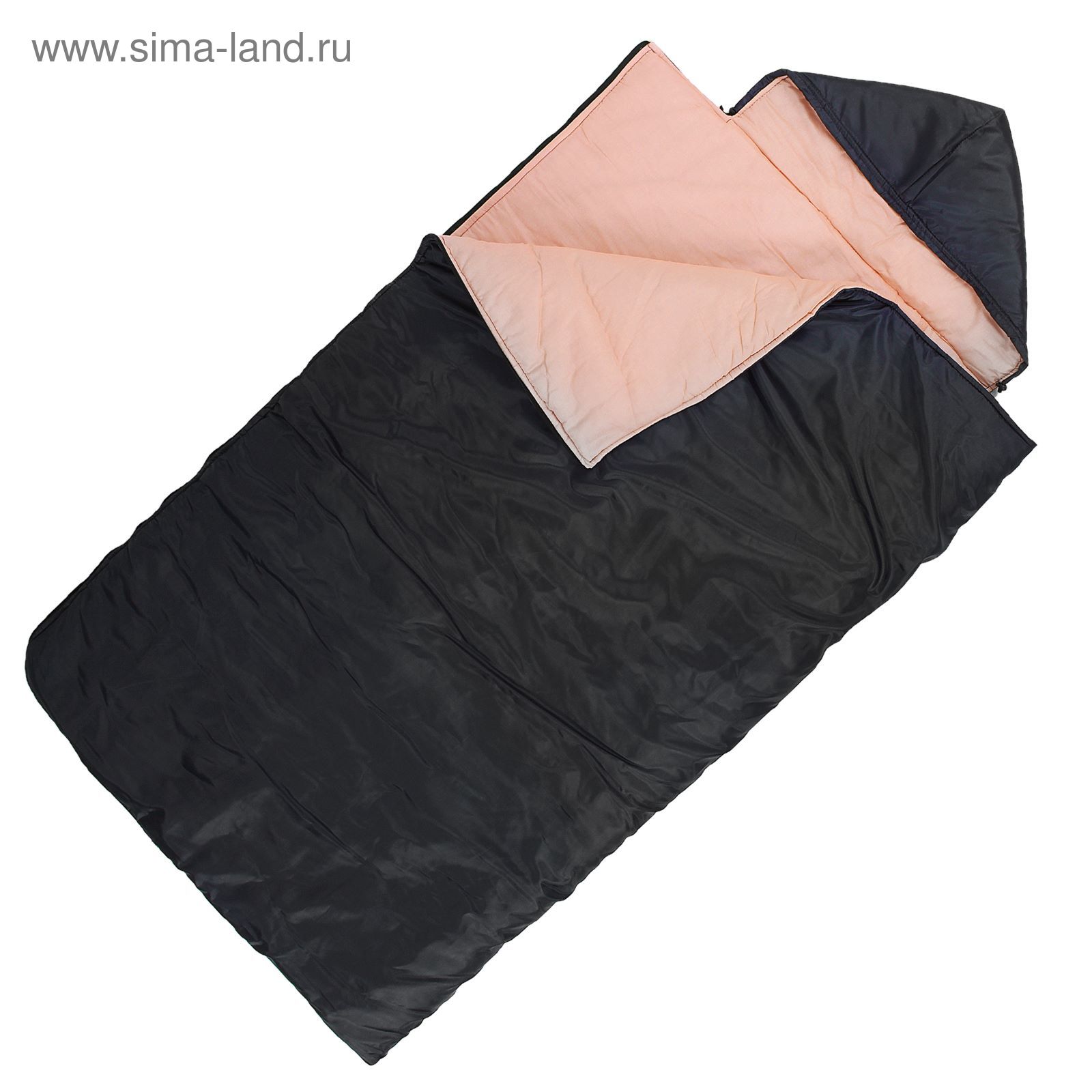 Спальный мешок "Комфорт", 4-х слойный, с капюшоном, размер 225 х 105 см, цвет микс