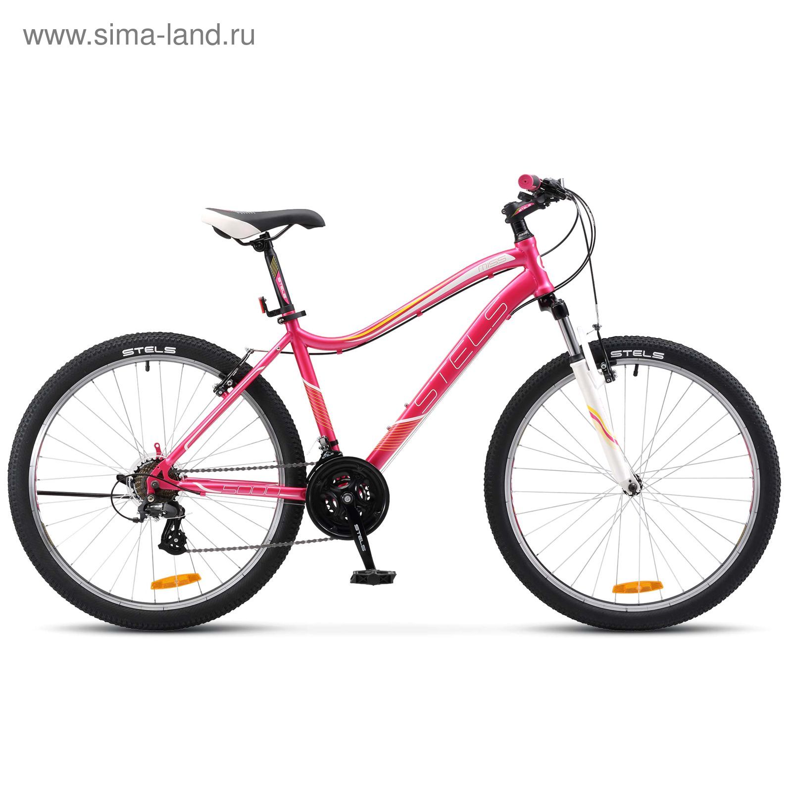 Велосипед 26" Stels Miss-5000 V, 2017, цвет розовый, размер 17"