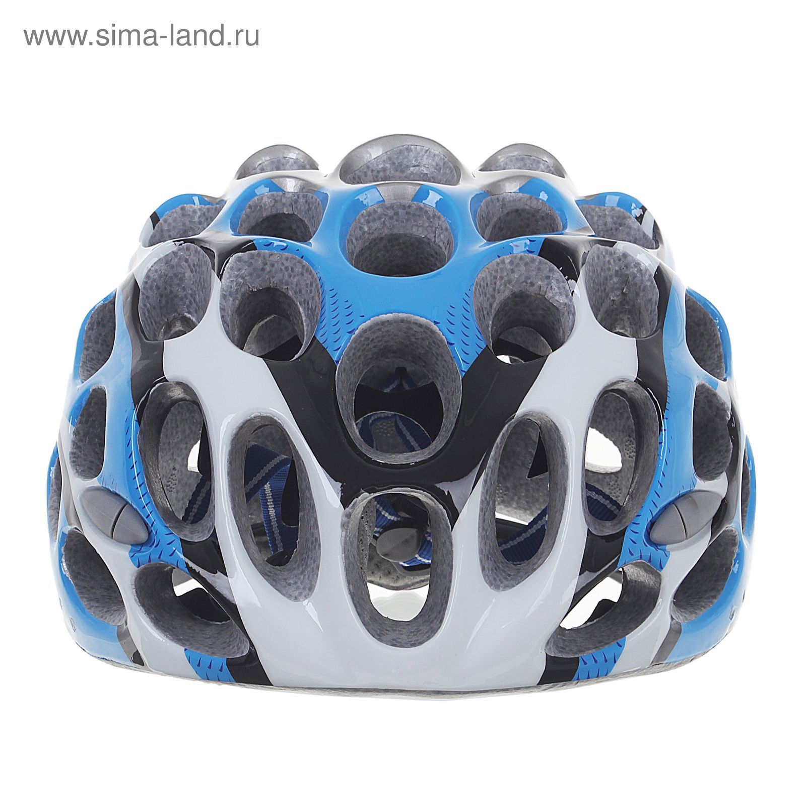 Шлем велосипедиста взрослый ОТ-T39, голубой, диаметр 54 см