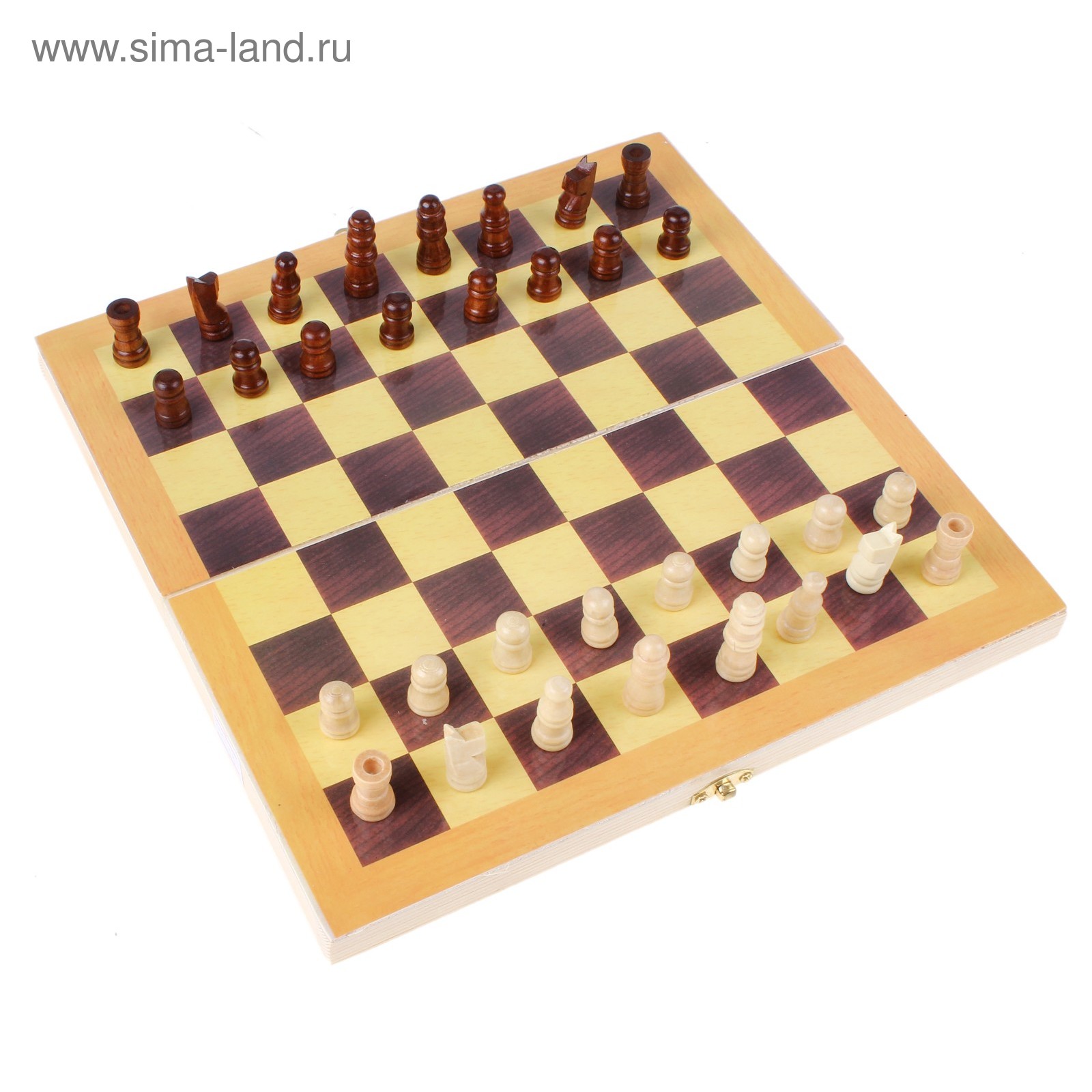 Шахматы настольные, поле 24 × 24 см, УЦЕНКА (перекосы доски)