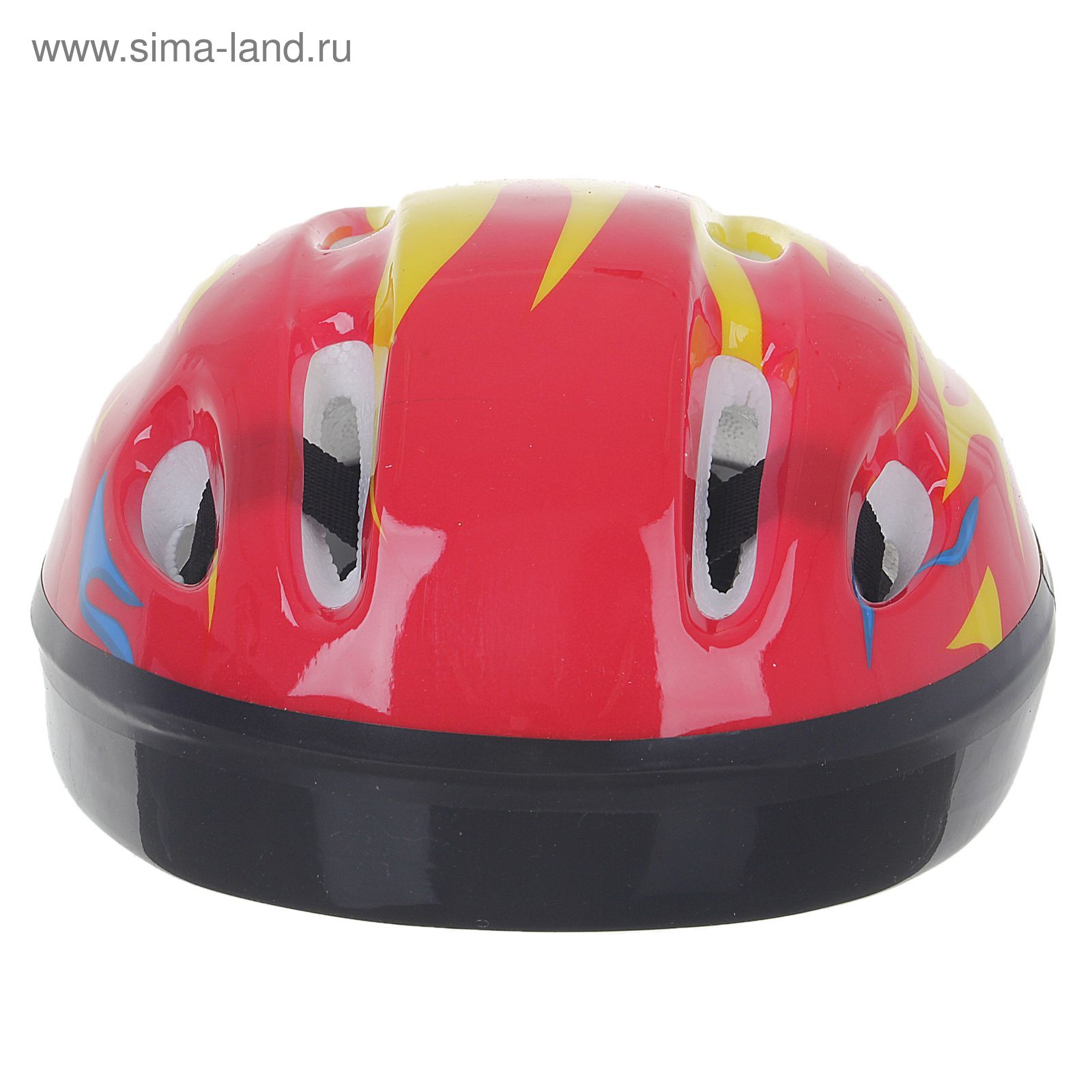 Шлем защитный детский OT-H6, размер S (52-54 см), цвет: красный