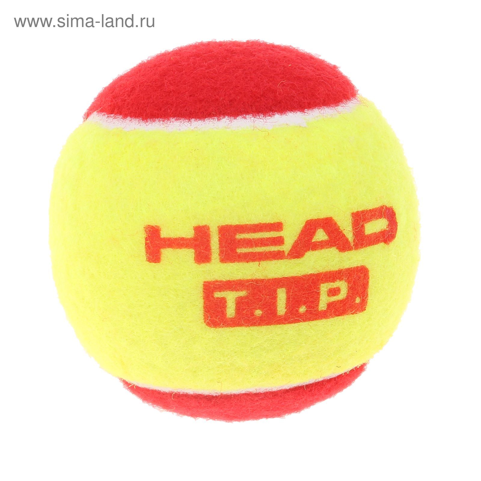 Мяч теннисный Head T.I.P Red, набор 3 штуки, фетр, натуральная резина
