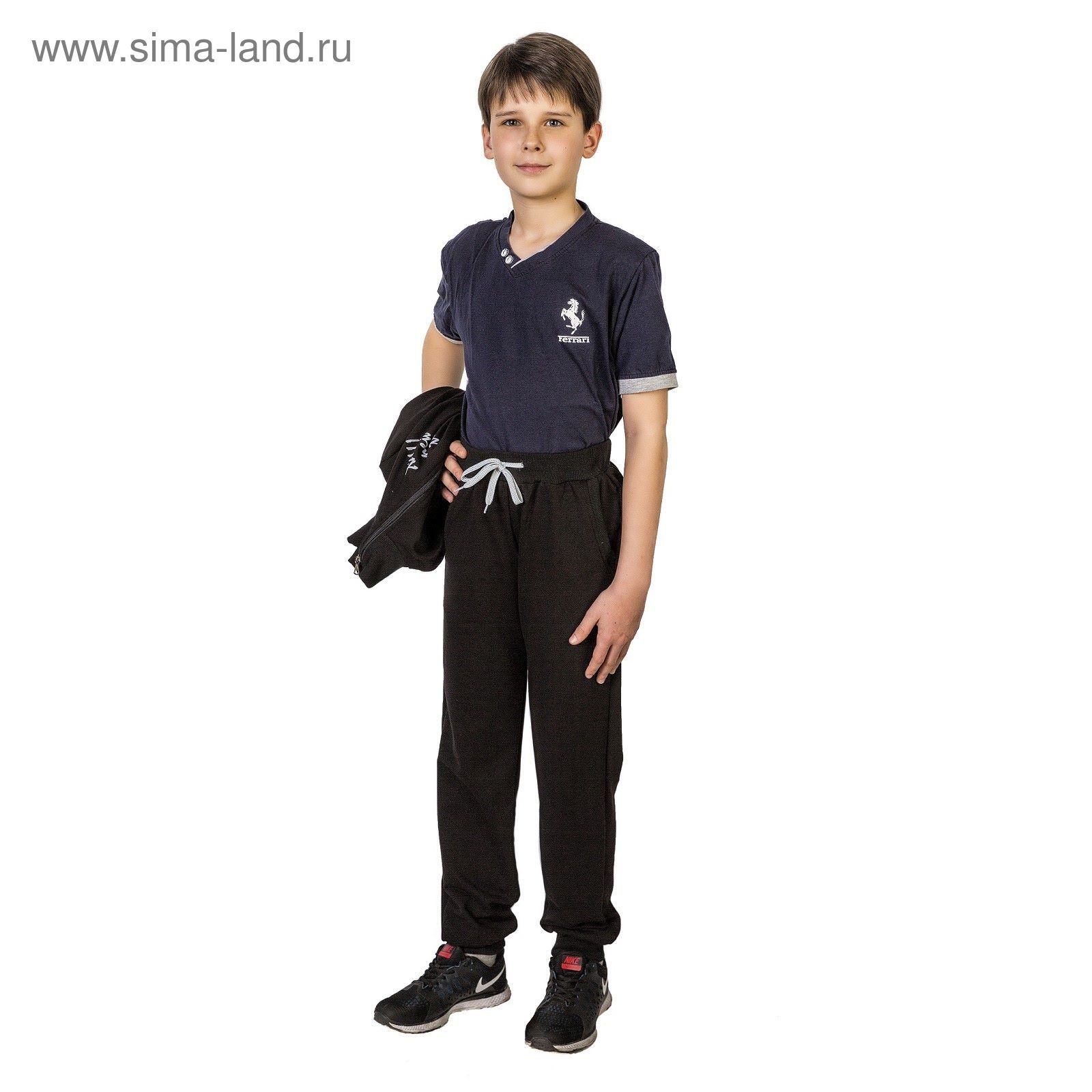 Костюм спортивный для мальчика, рост 122 см (64), цвет чёрный 33-КД-28Ш