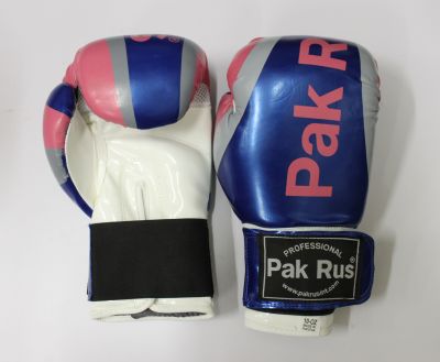 Перчатки боксерские Pak Rus , иск.кожа DX, 10 OZ синие 12432