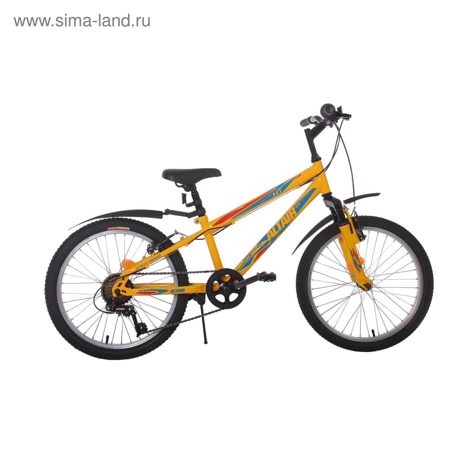 Велосипед 20" Altair MTB HT 20, 2017, цвет жёлтый, размер 11"