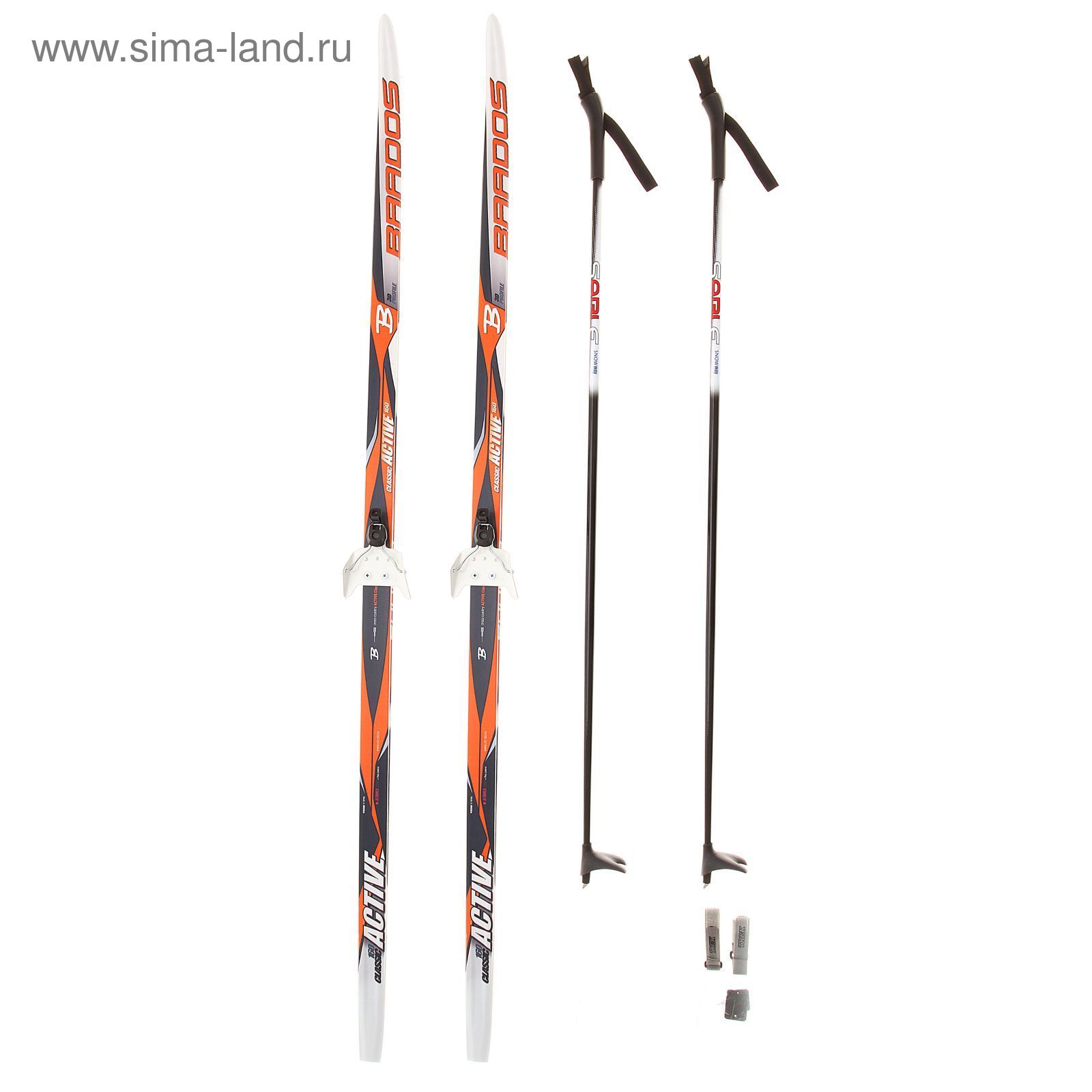 Комплект лыжный БРЕНД ЦСТ (160/120 (+/-5 см), крепление: 0075мм) МИКС