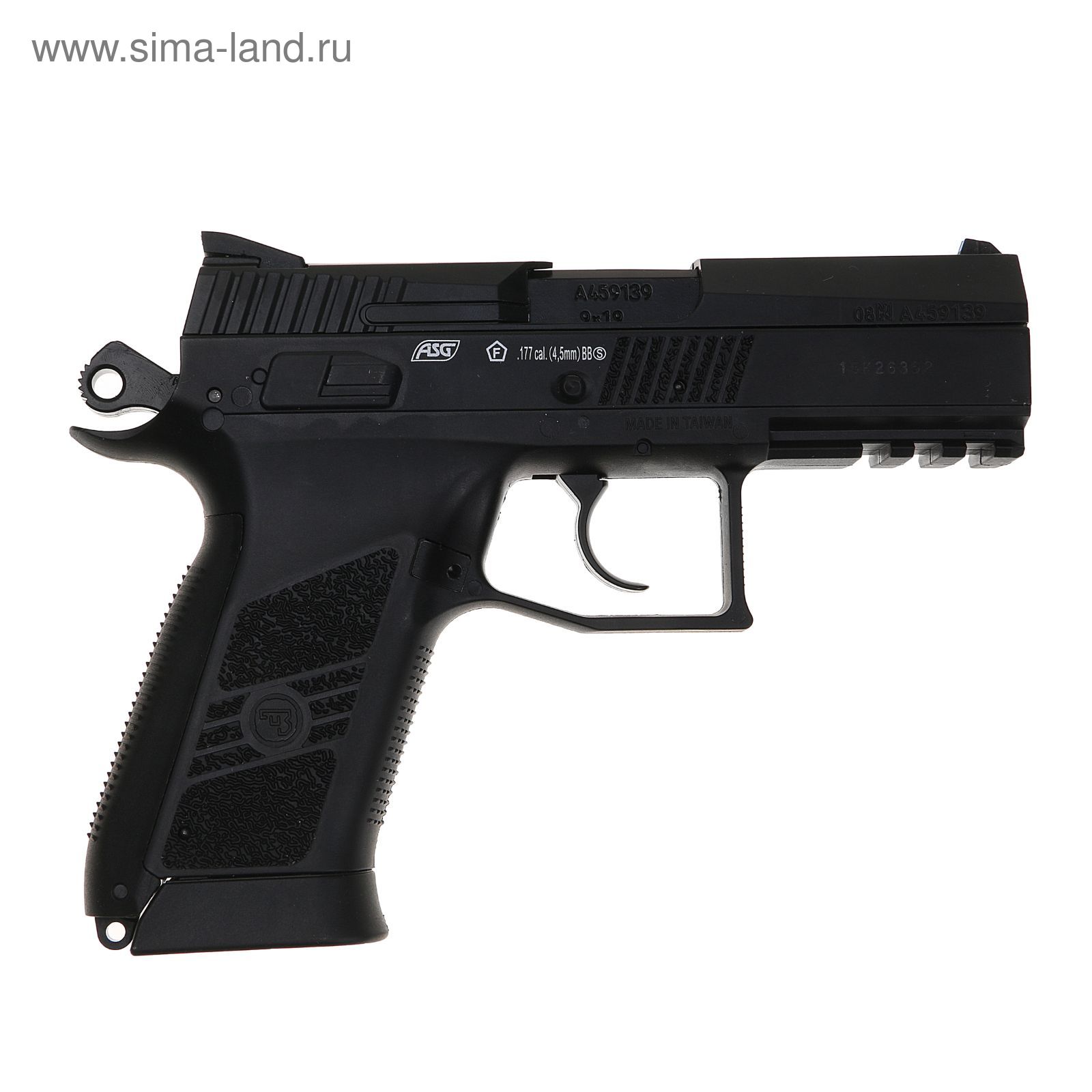Пистолет CZ-75 P-07 DUTY  BLOWBACK  металл / черный ( 17 ВВ / полуавтомат)